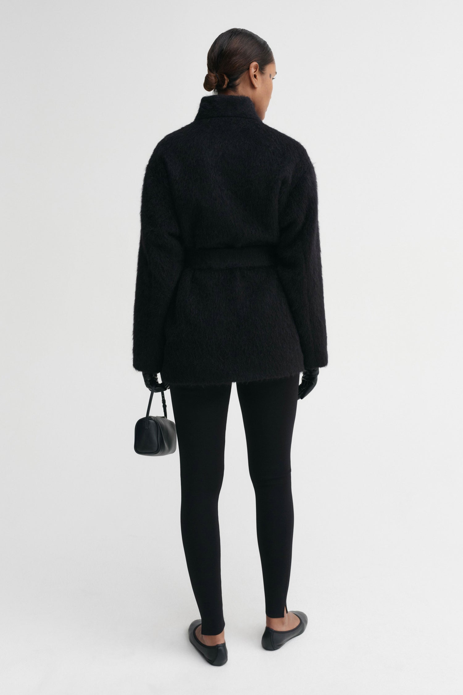 Noorie Mantel, schwarz