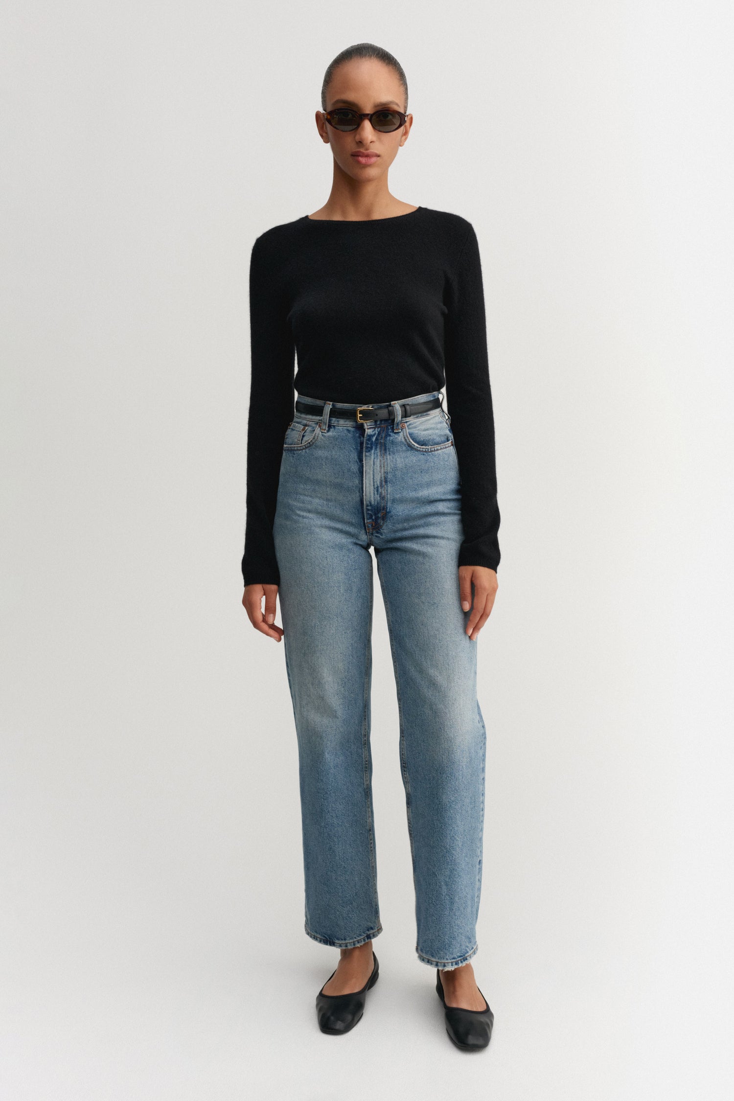 Awa Crewneck Sweater, black