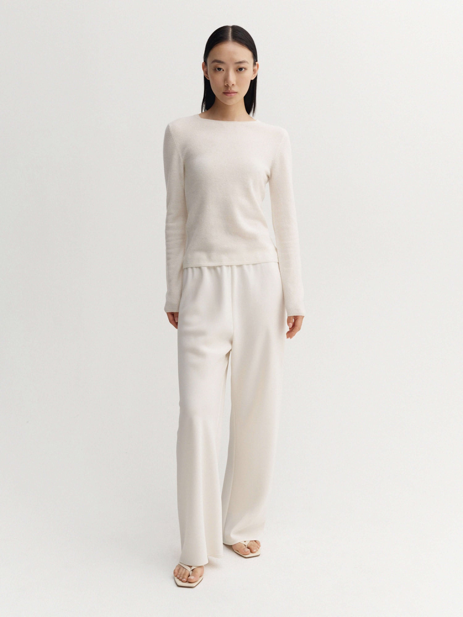 Awa Crewneck Sweater, cream