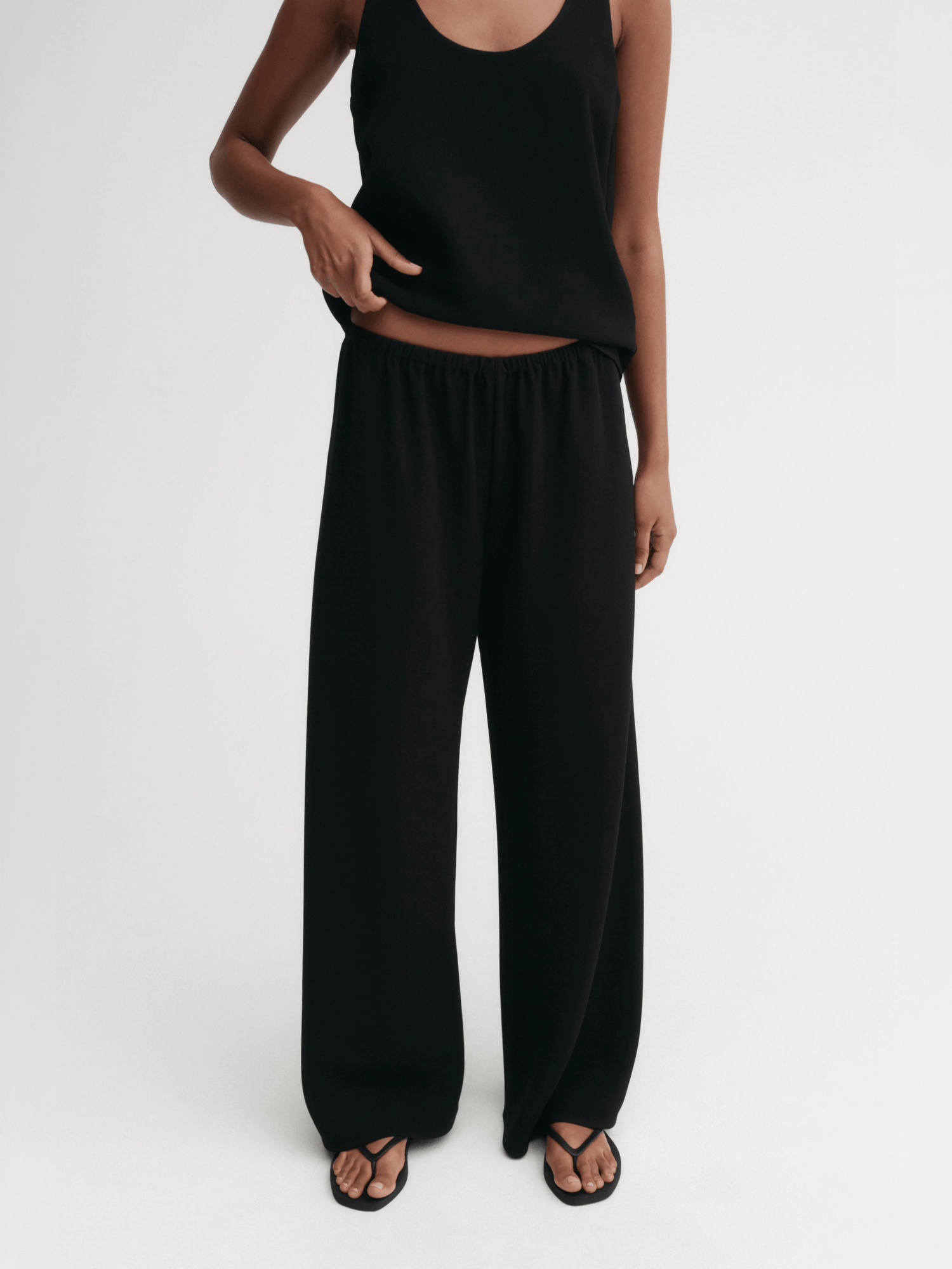 Bea Crepe Pants, black