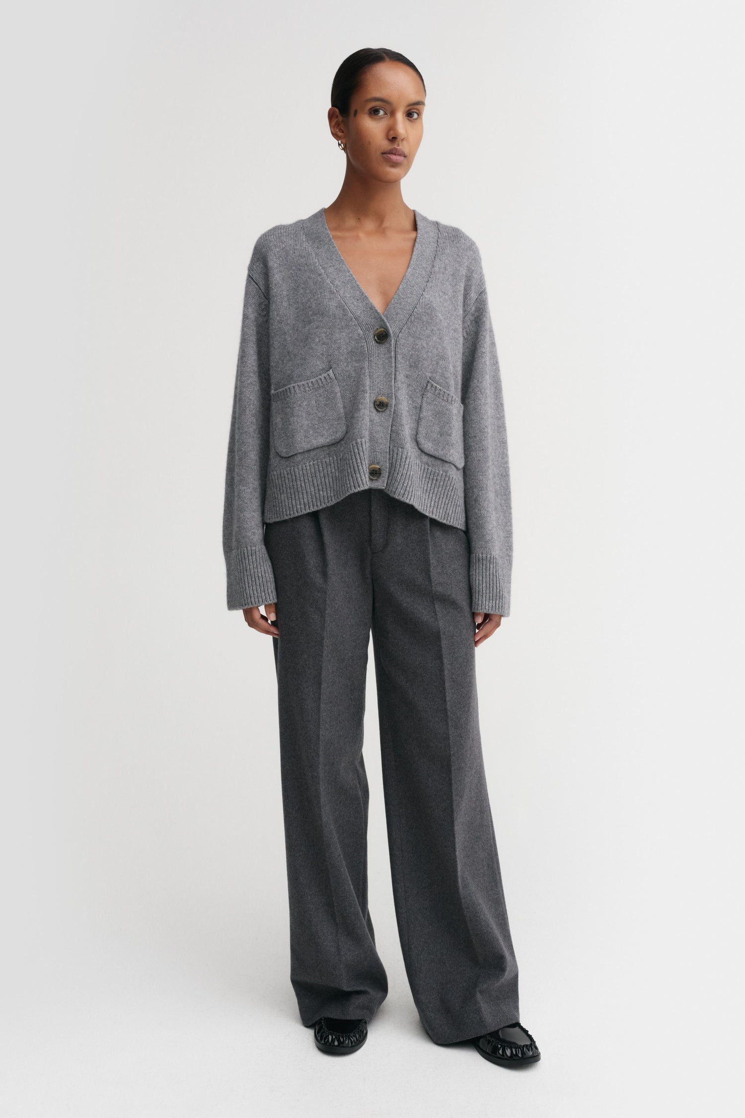 Beja Strickjacke, grau