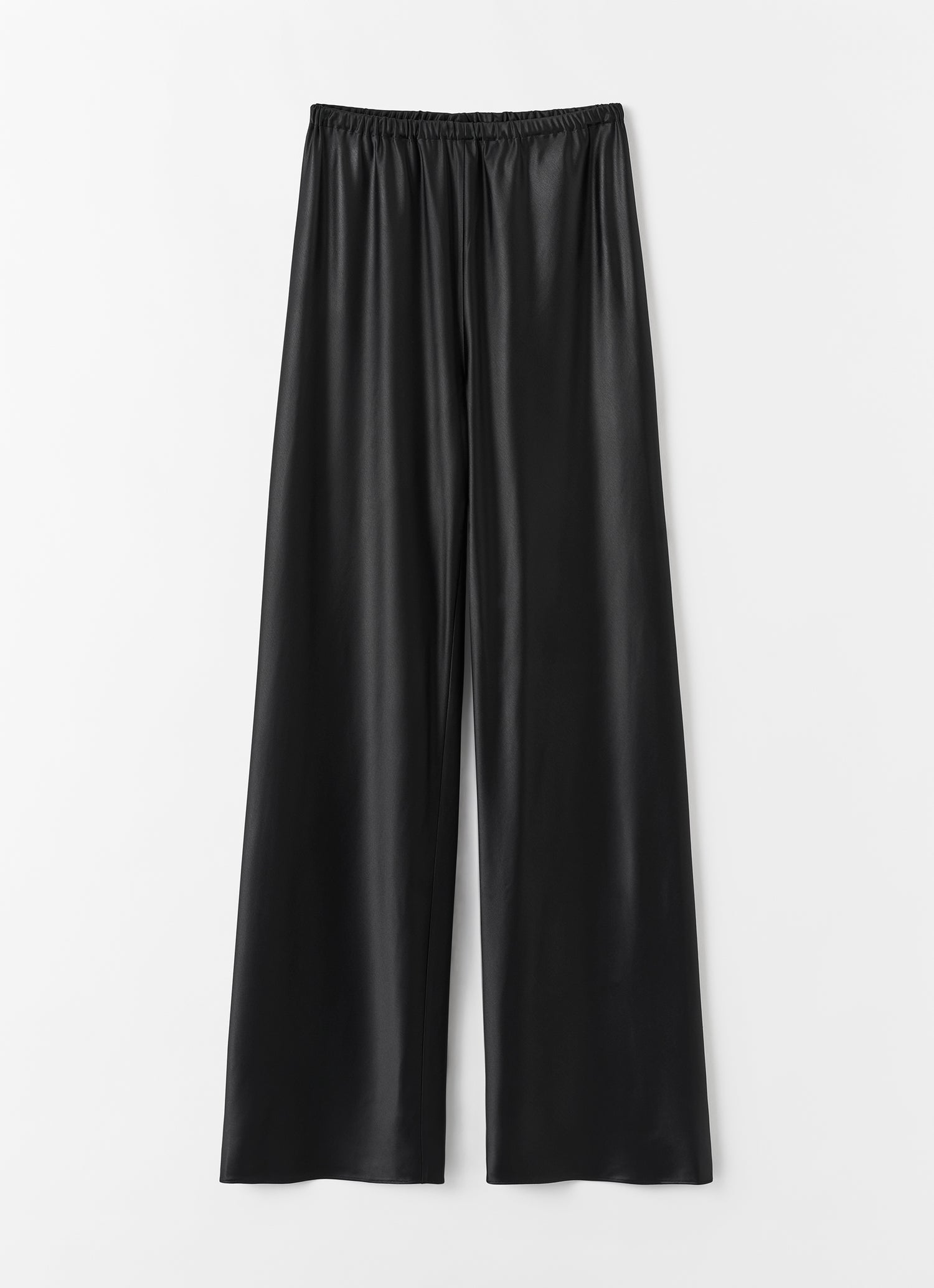 Bias Satin Pants, black