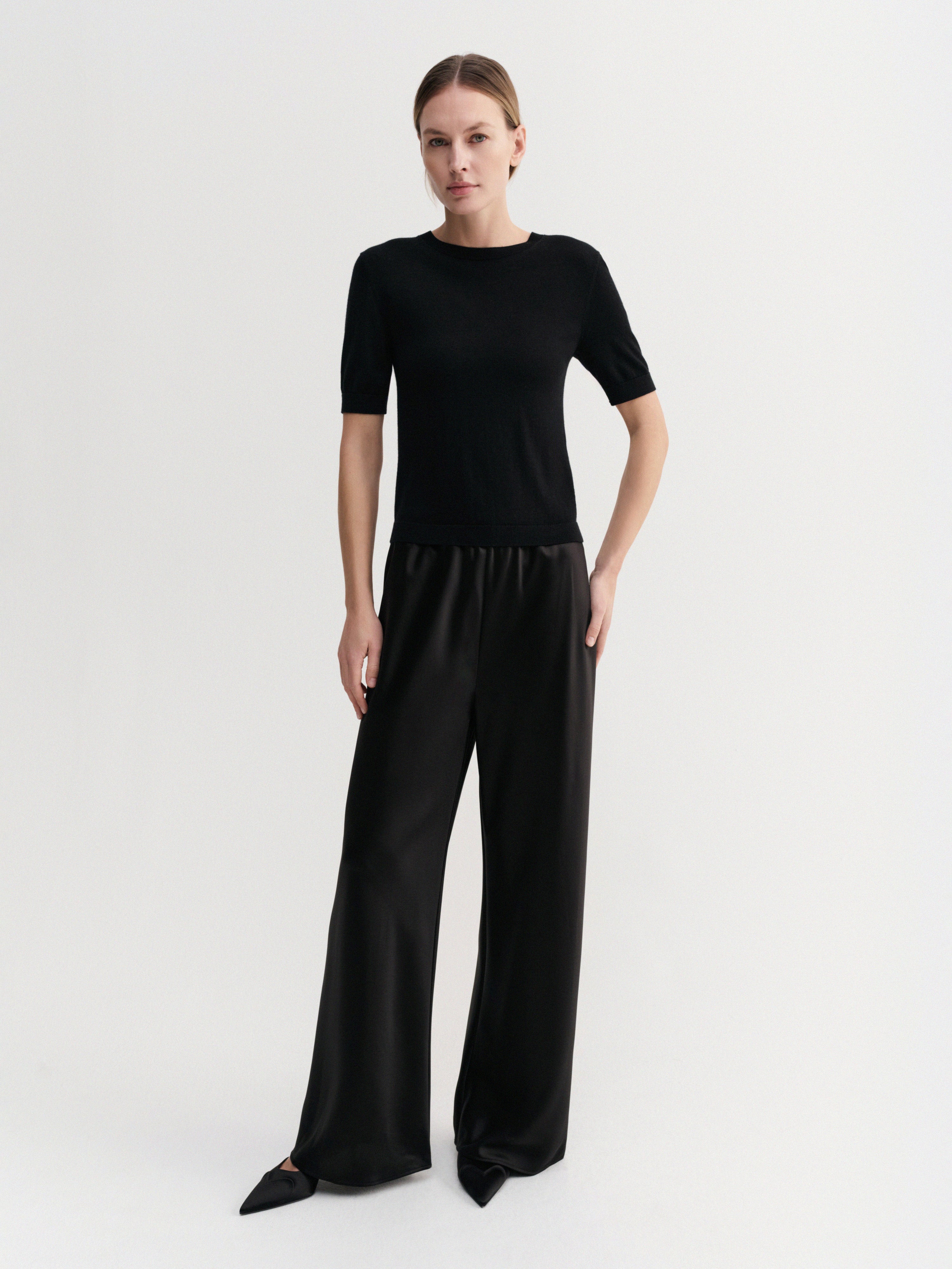 Bias Satin Pants, black – ALMADA LABEL