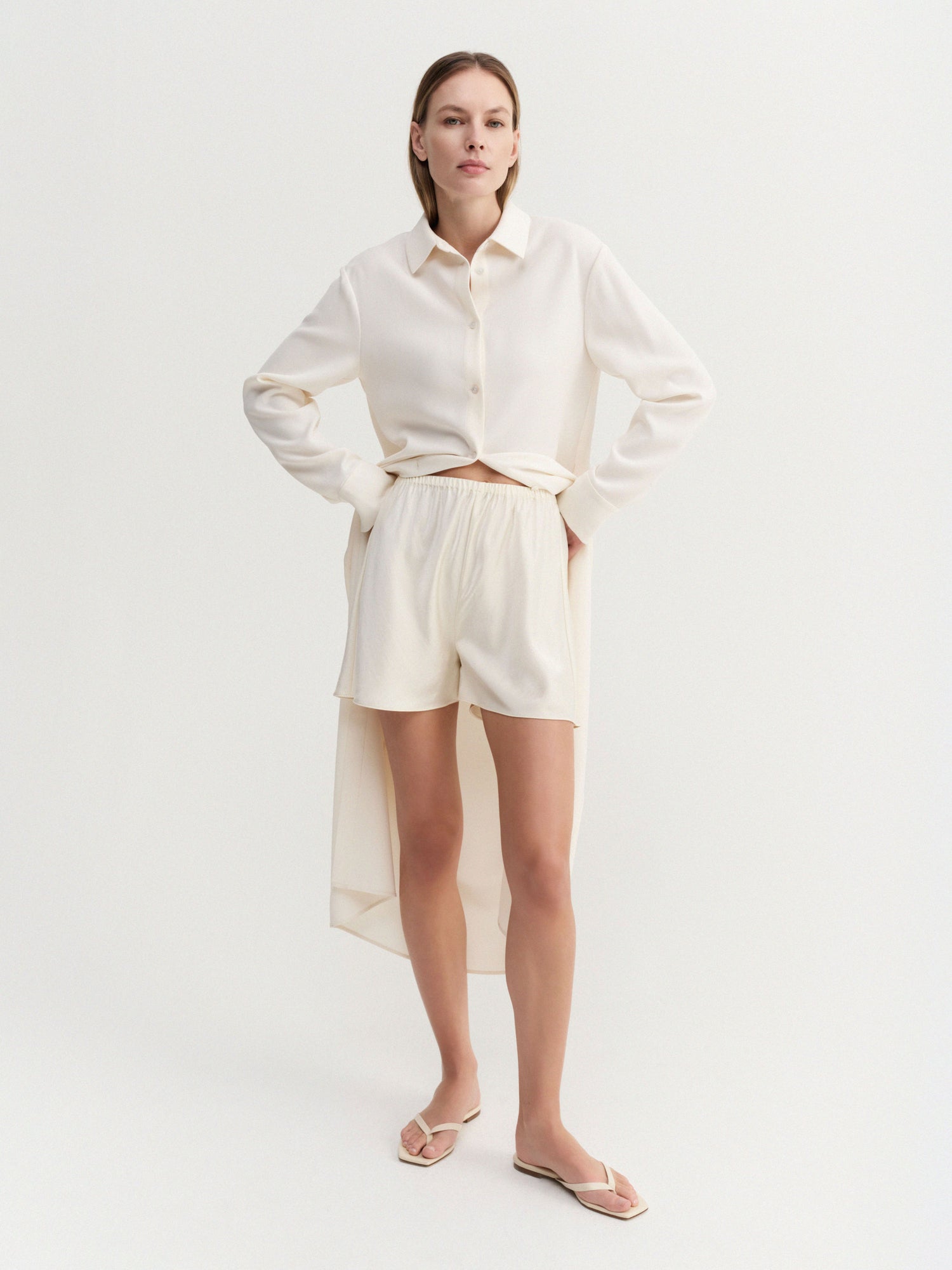 Bim Satin Shorts, vanilla