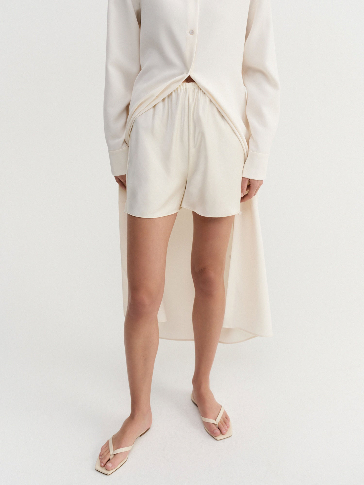 Bim Satin Shorts, vanilla