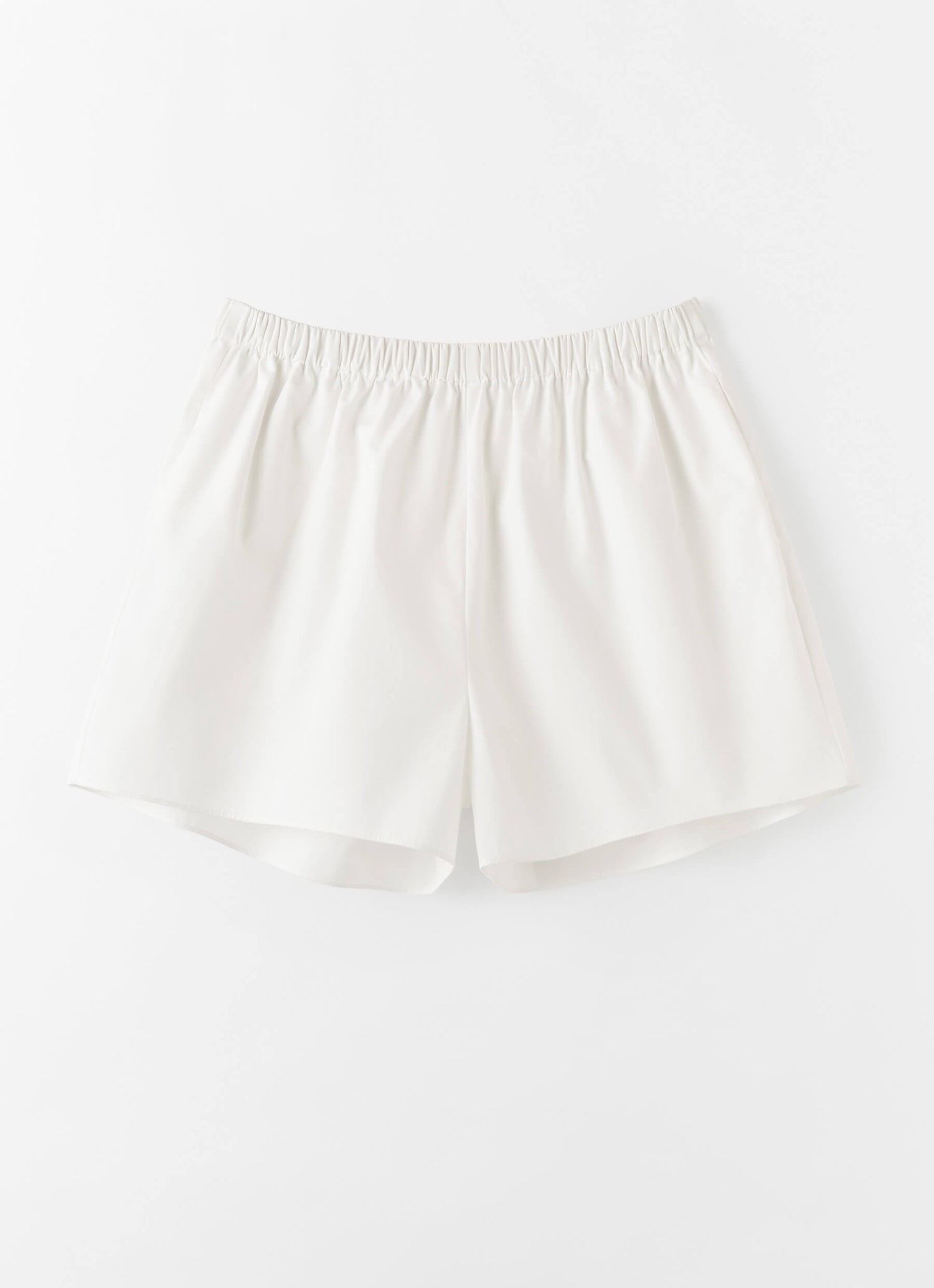 Blay Poplin Shorts, white