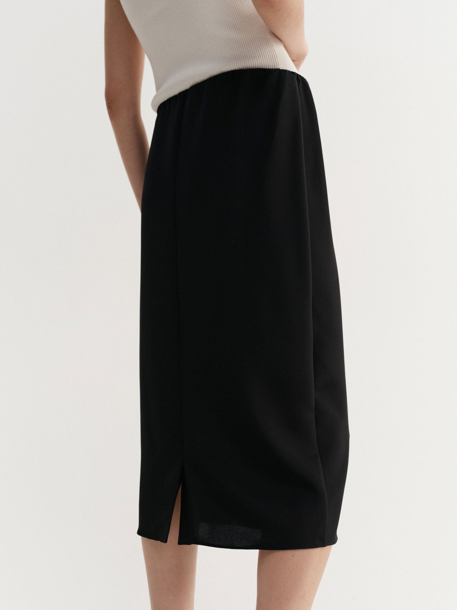 Cia Silk Skirt, black