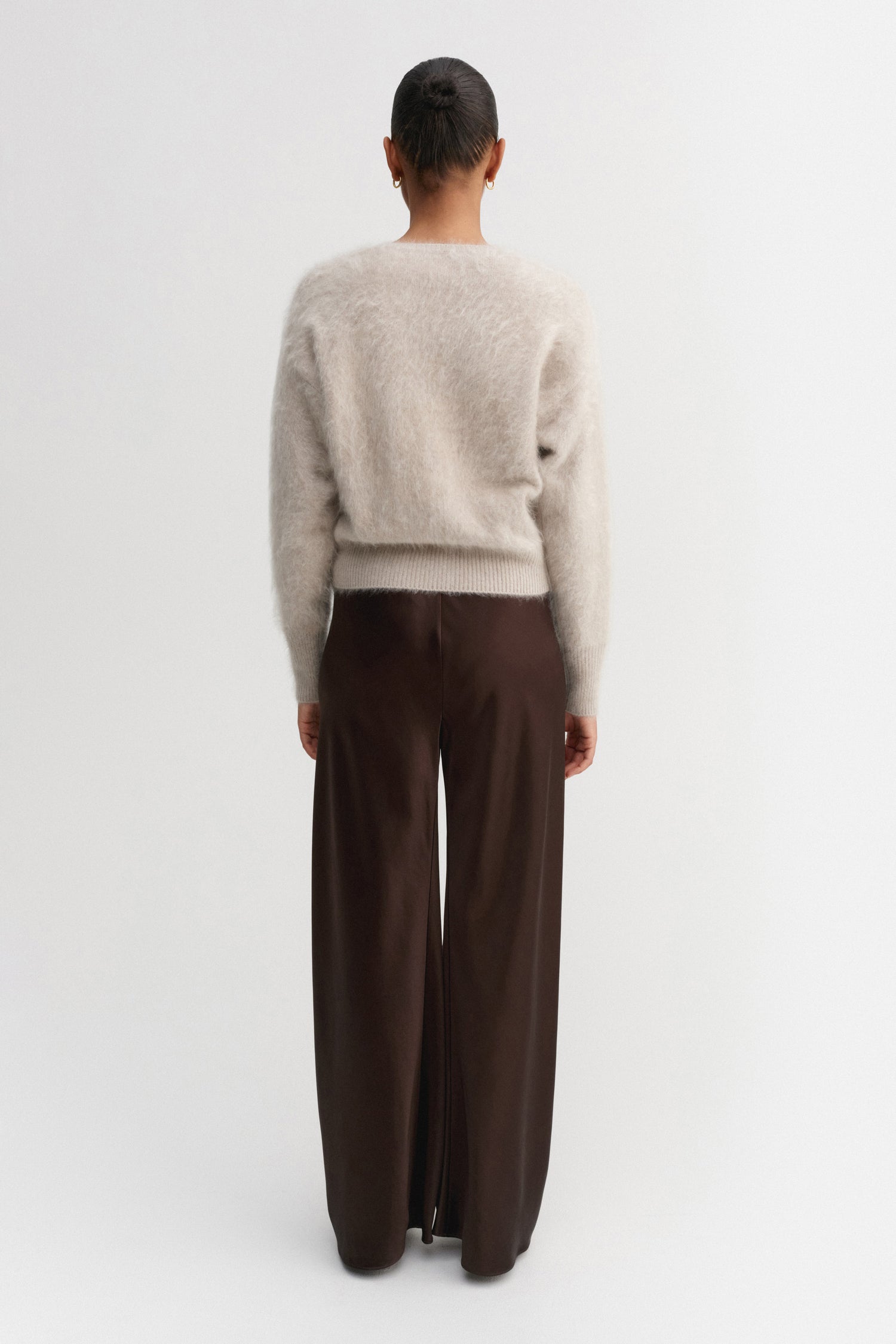 Coco Brushed Cardigan, taupe