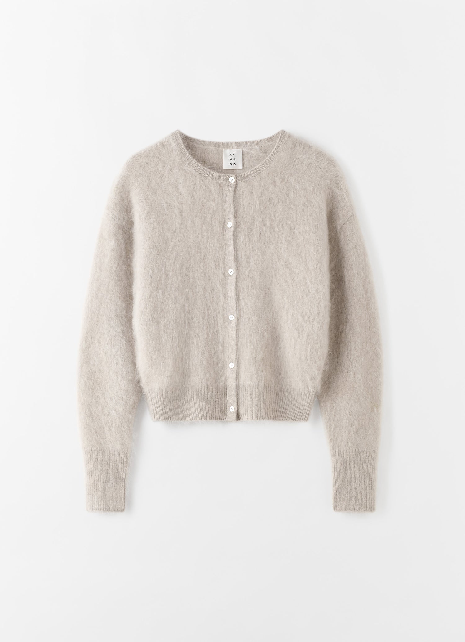 Coco Gebürstete Strickjacke, taupe