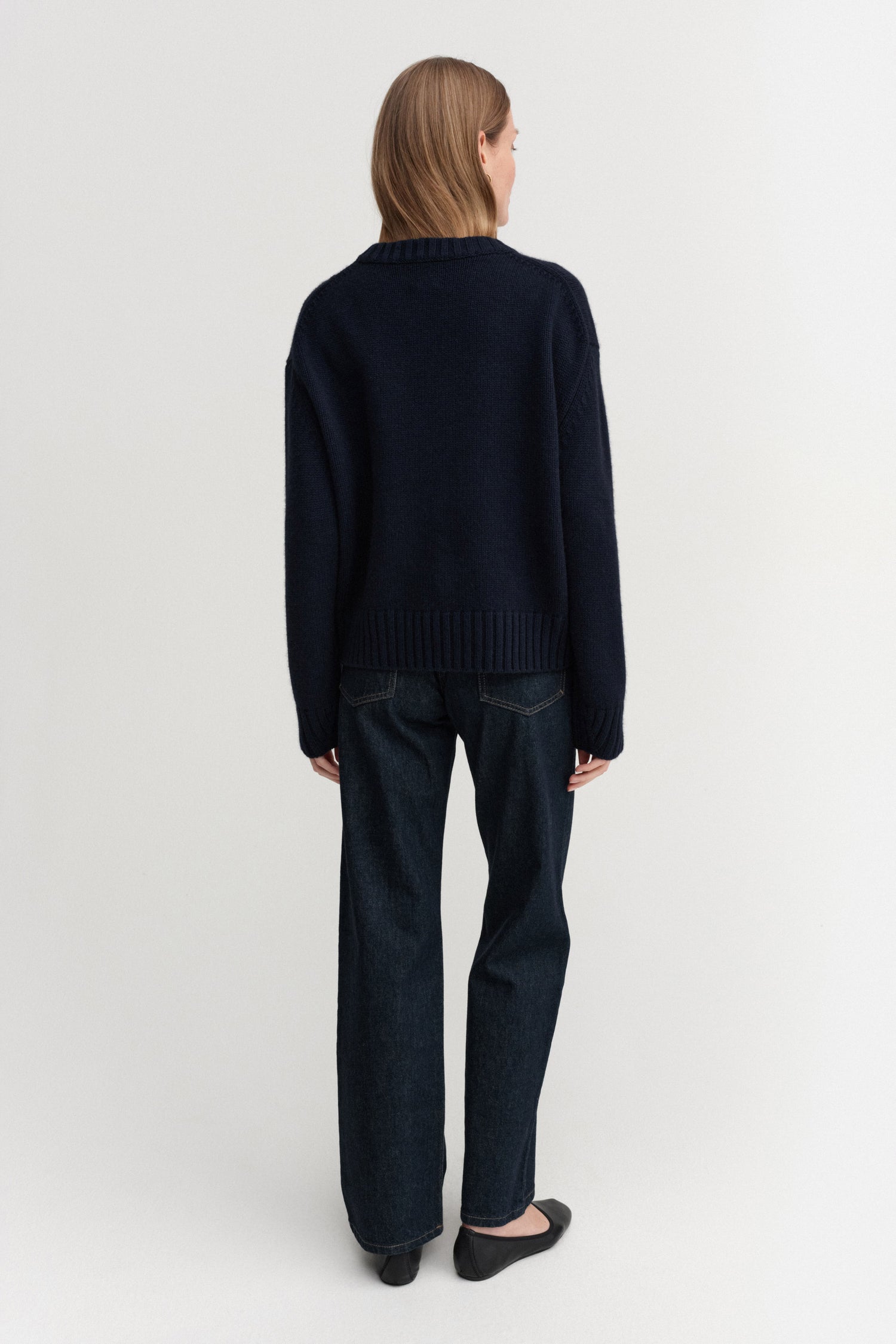 Cru Crewneck Sweater, navy
