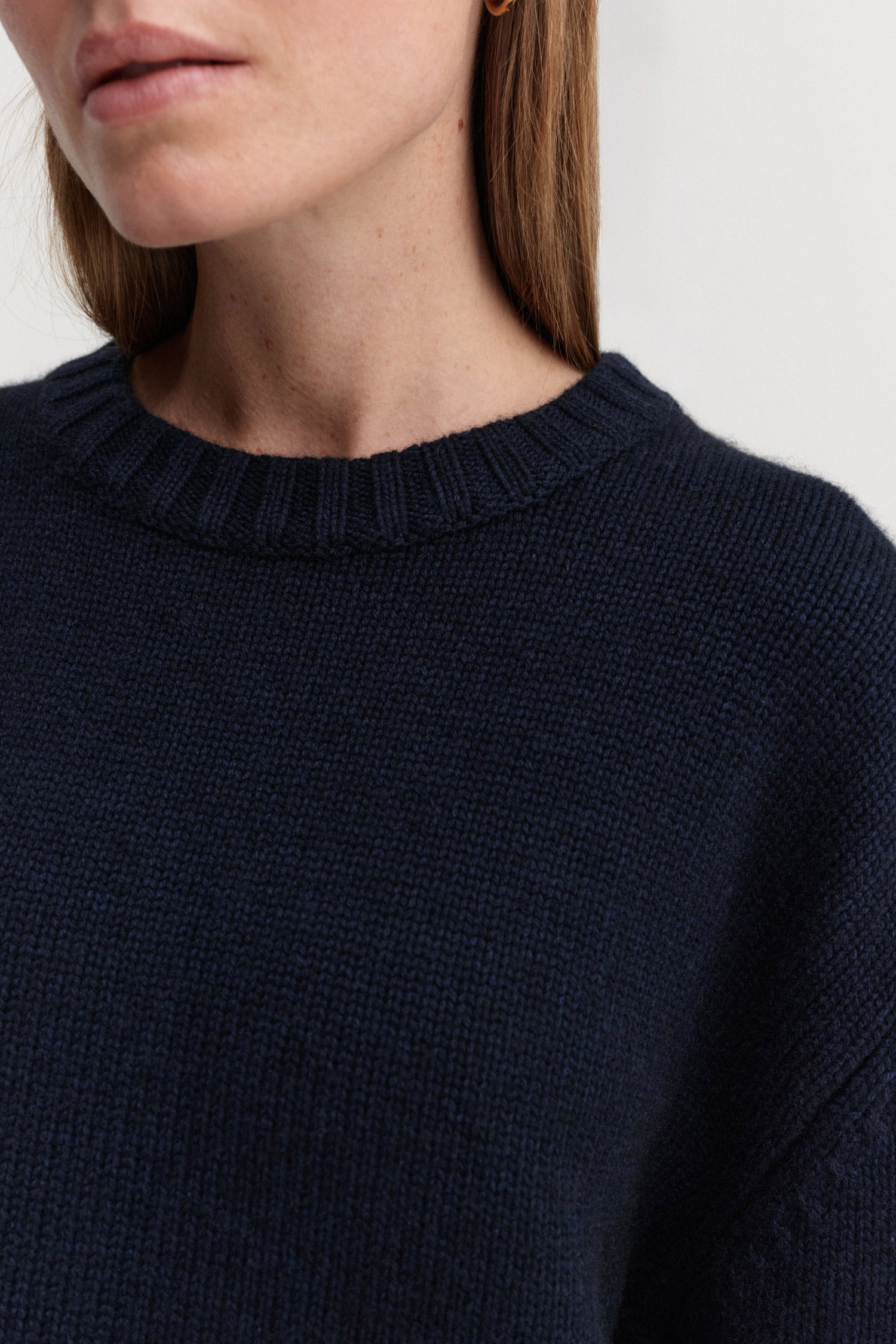 Cru Crewneck Sweater, navy