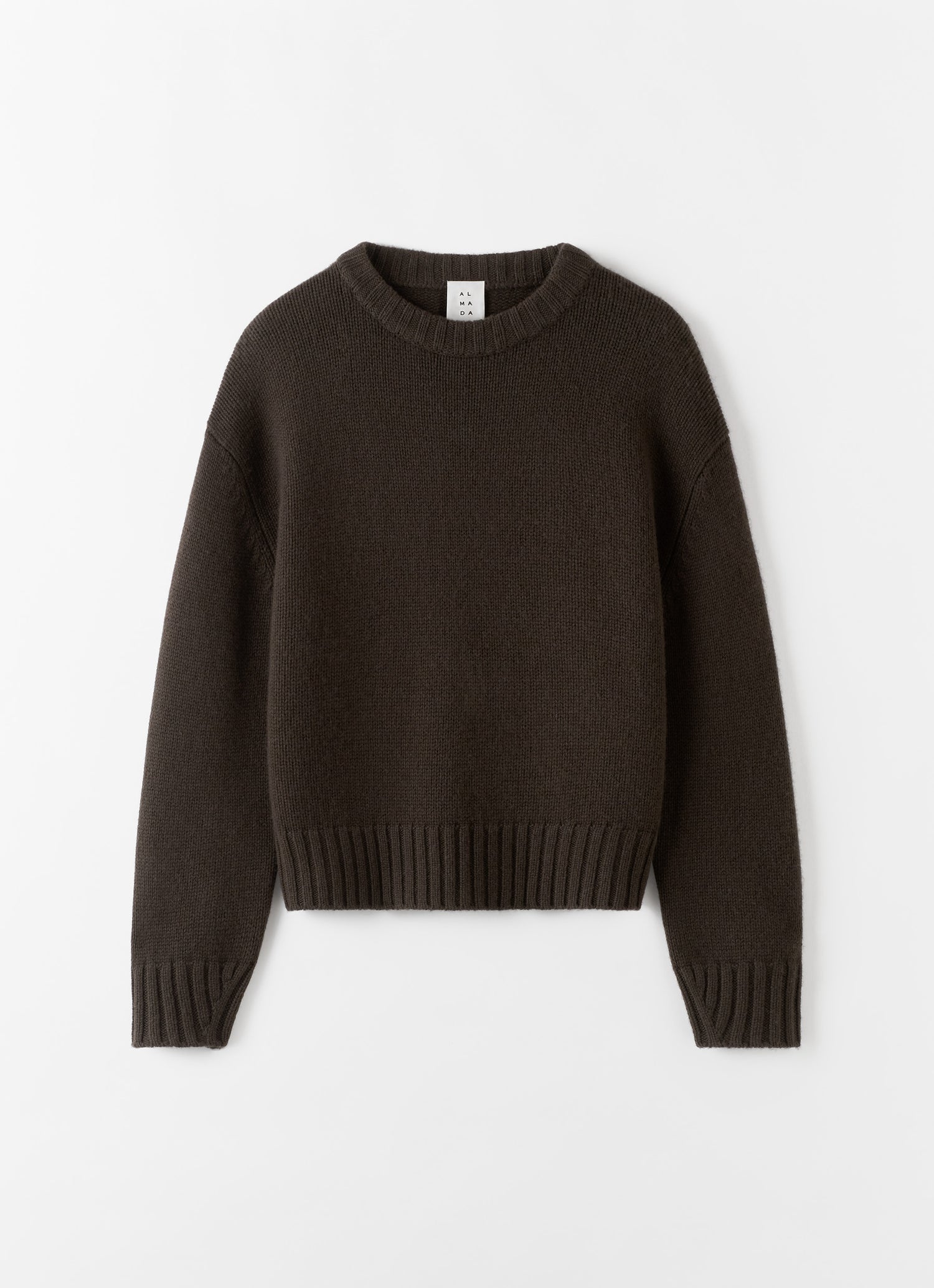 Cru Crewneck Pullover, Schokolade