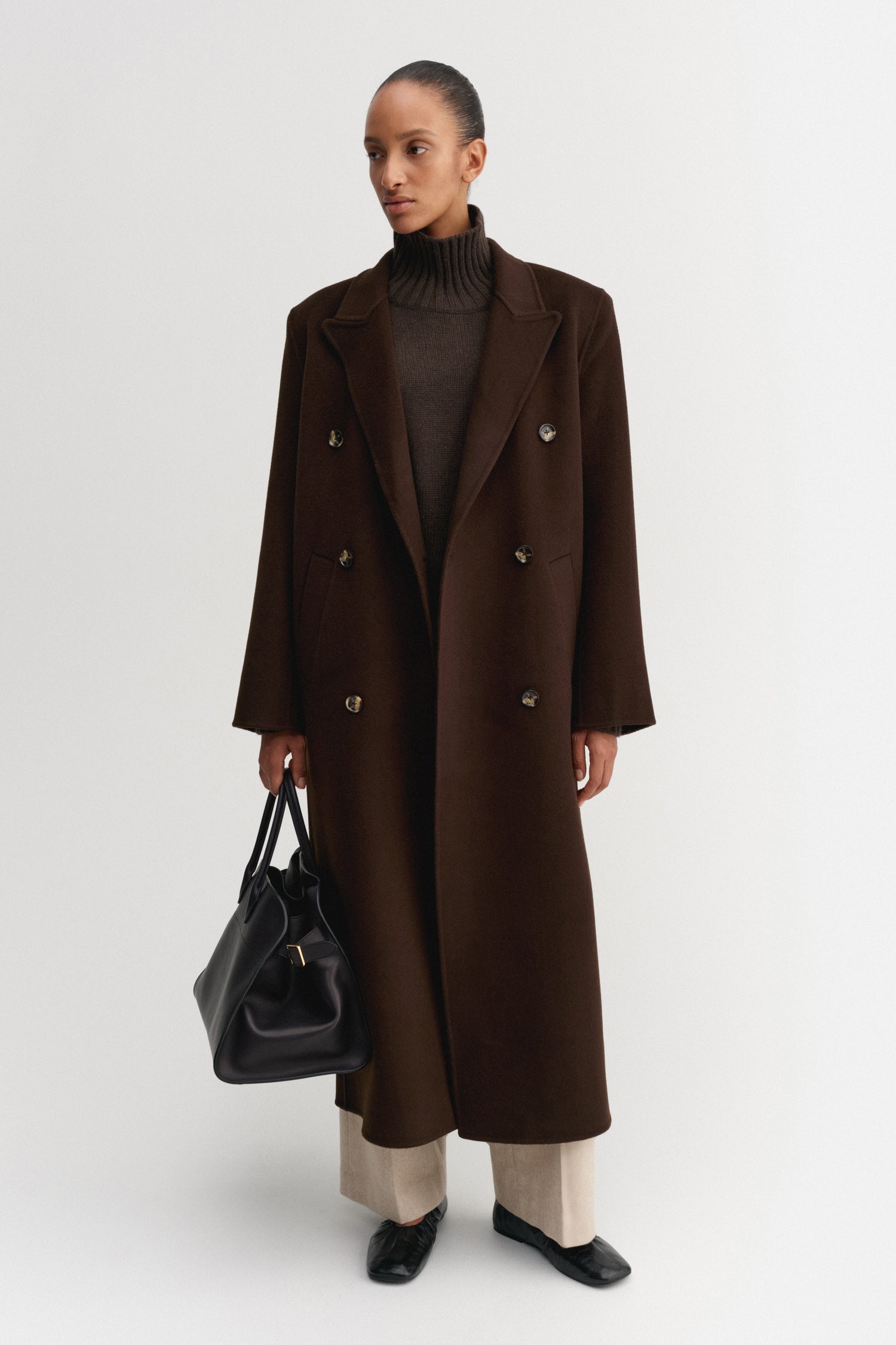 Deja Doublé Coat, chocolate