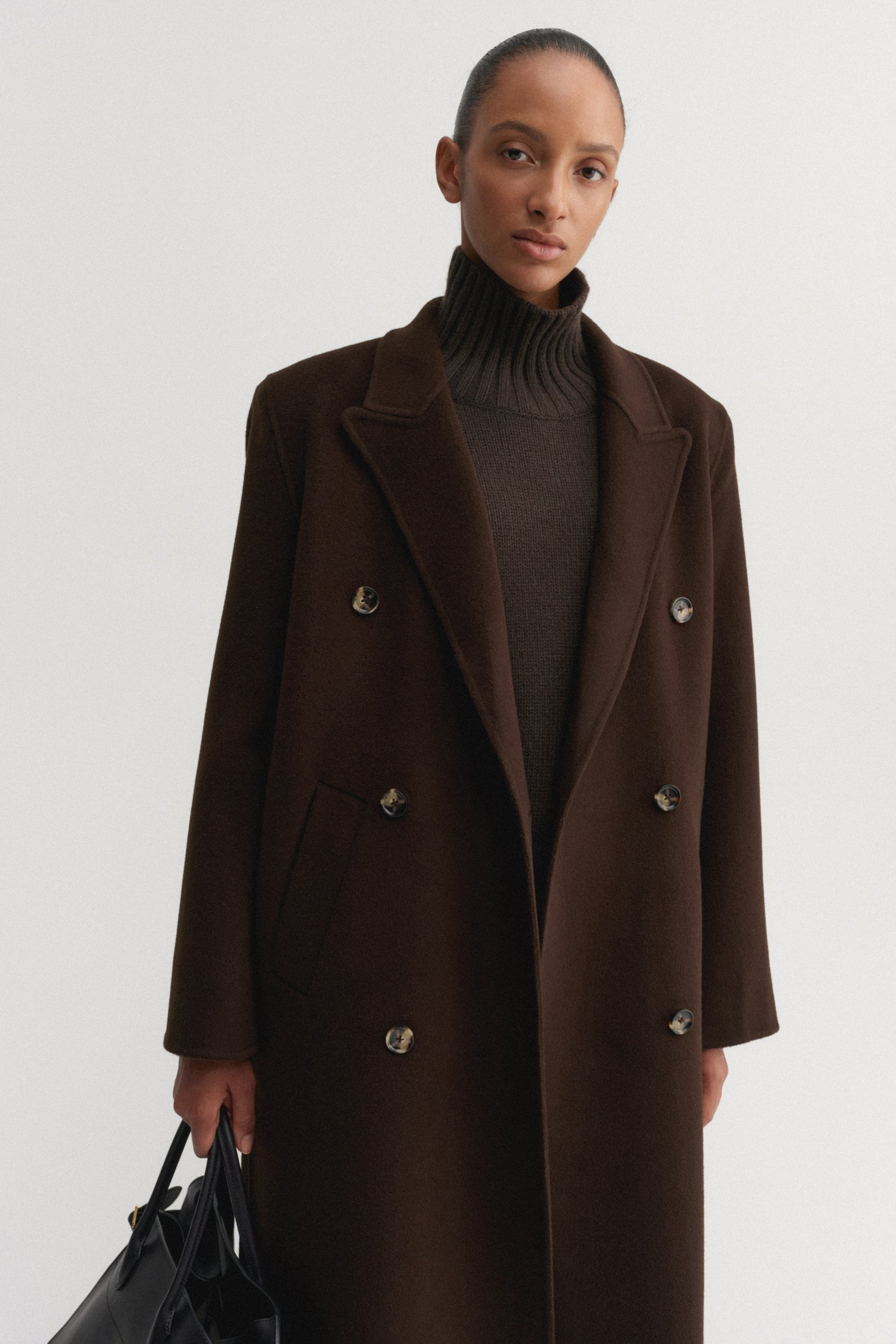 Deja Doublé Coat, chocolate