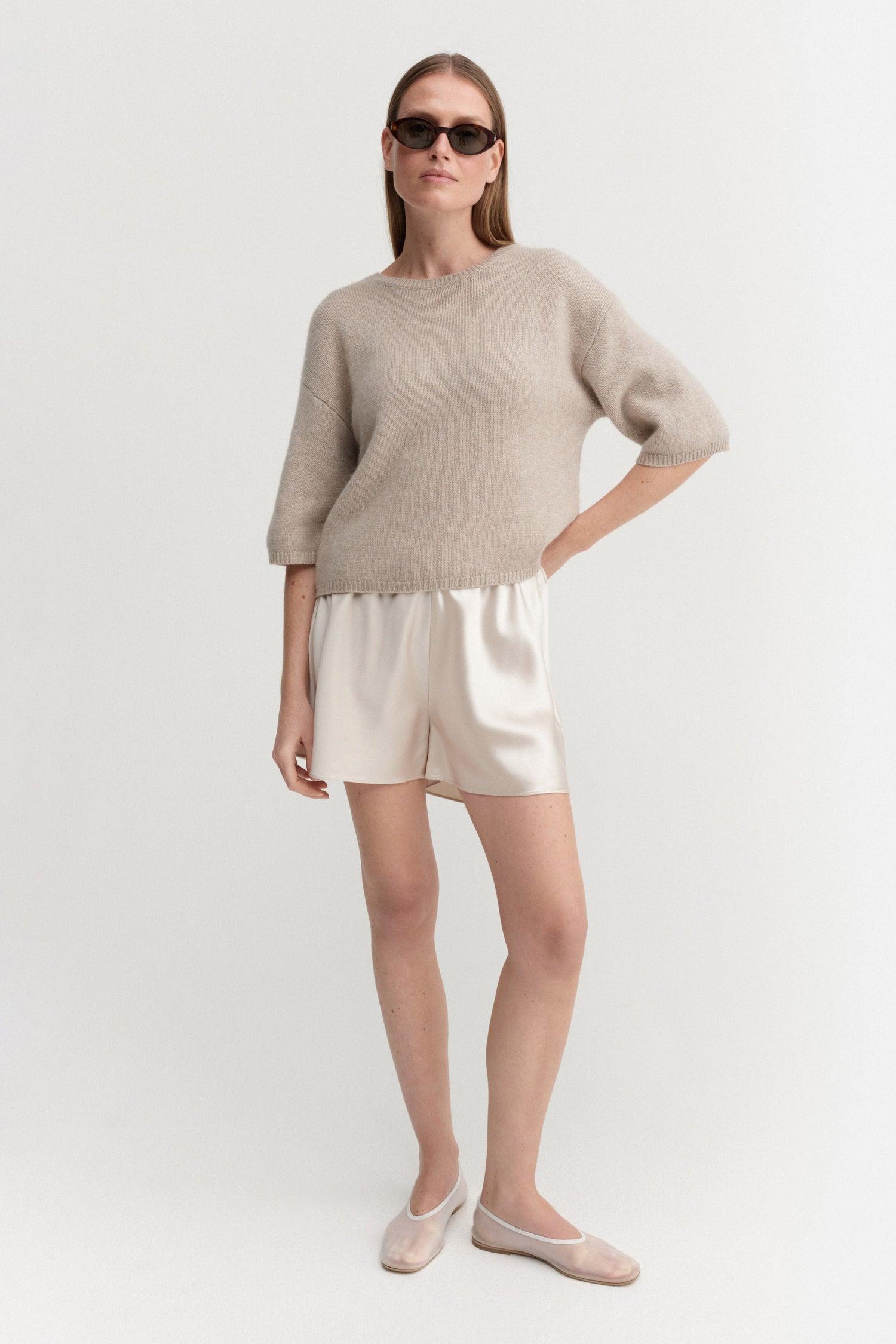 Fei-T-Shirt, taupe