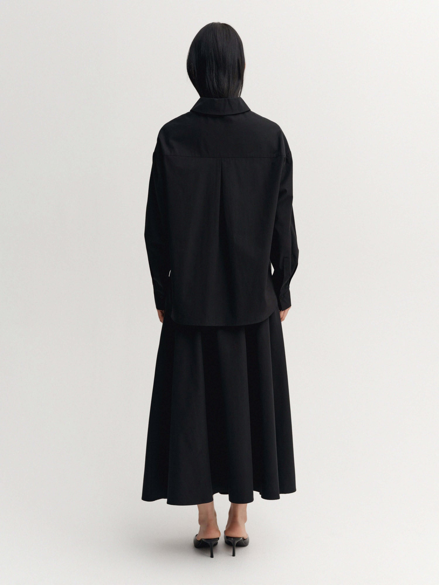 Finn Poplin Shirt, black