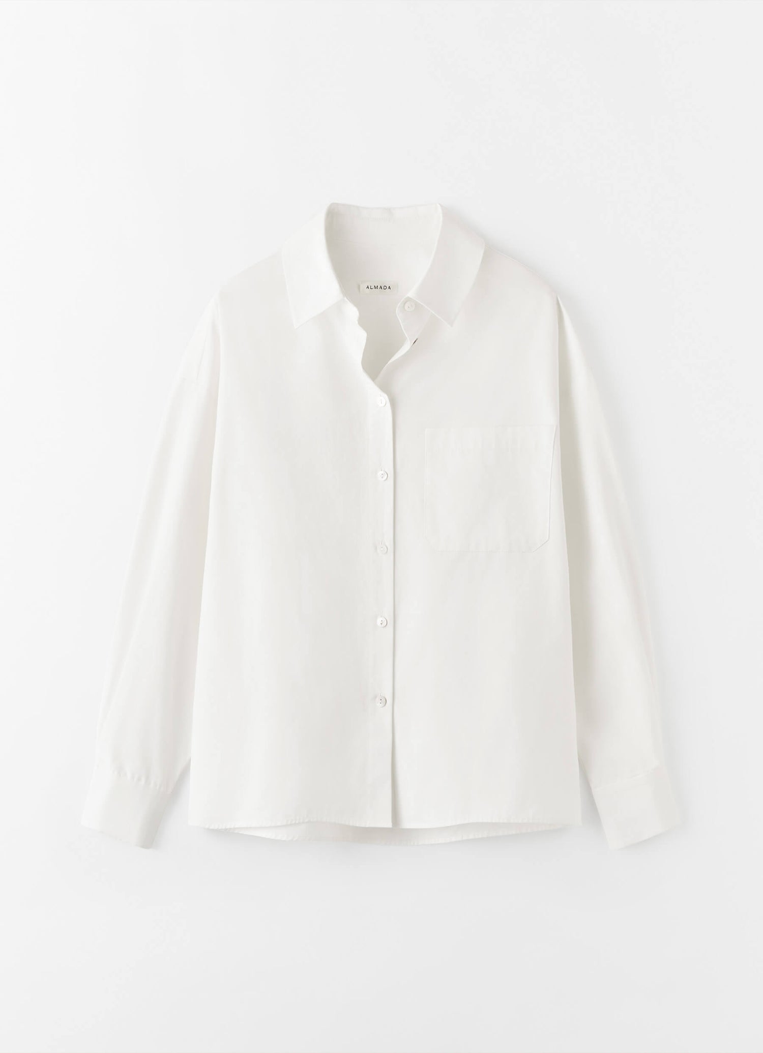 Finn Poplin Shirt, white