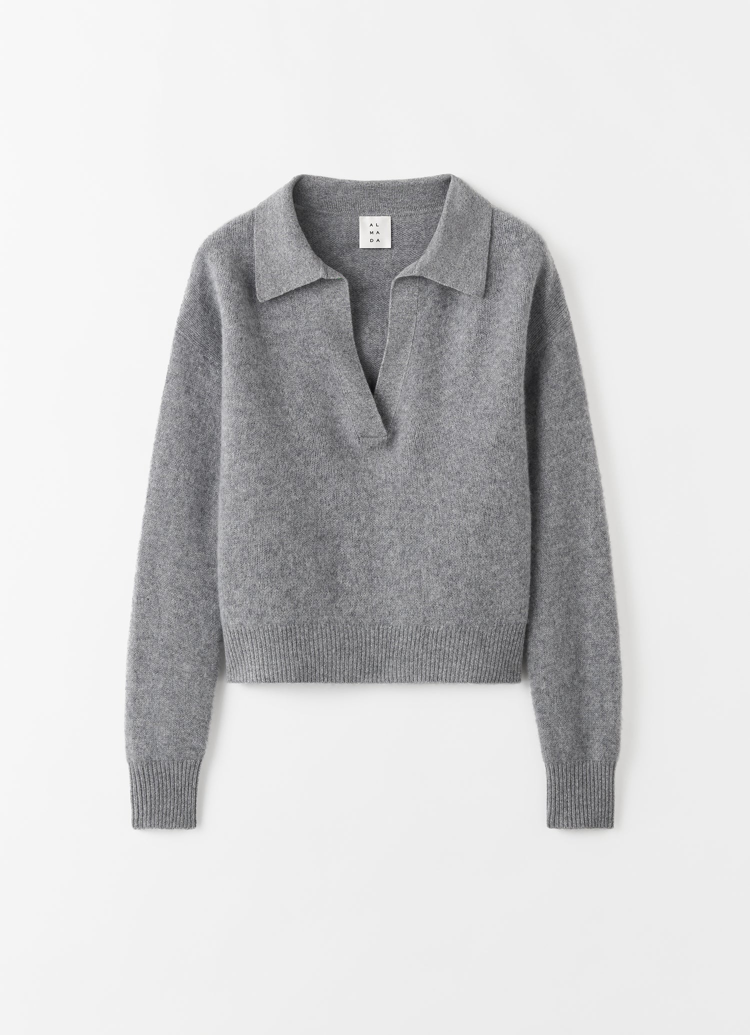 Kaia Collar Sweater, grey
