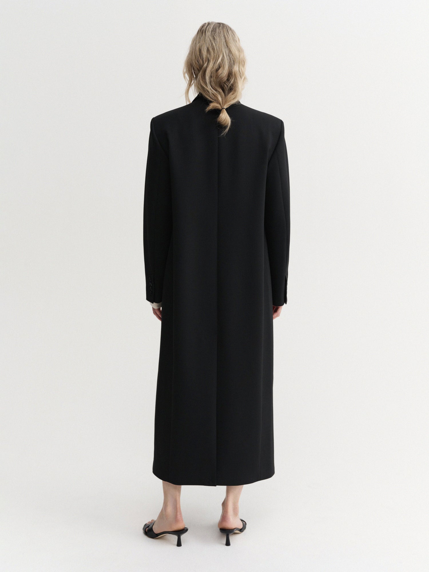 Margot Long Tailored Blazer, black