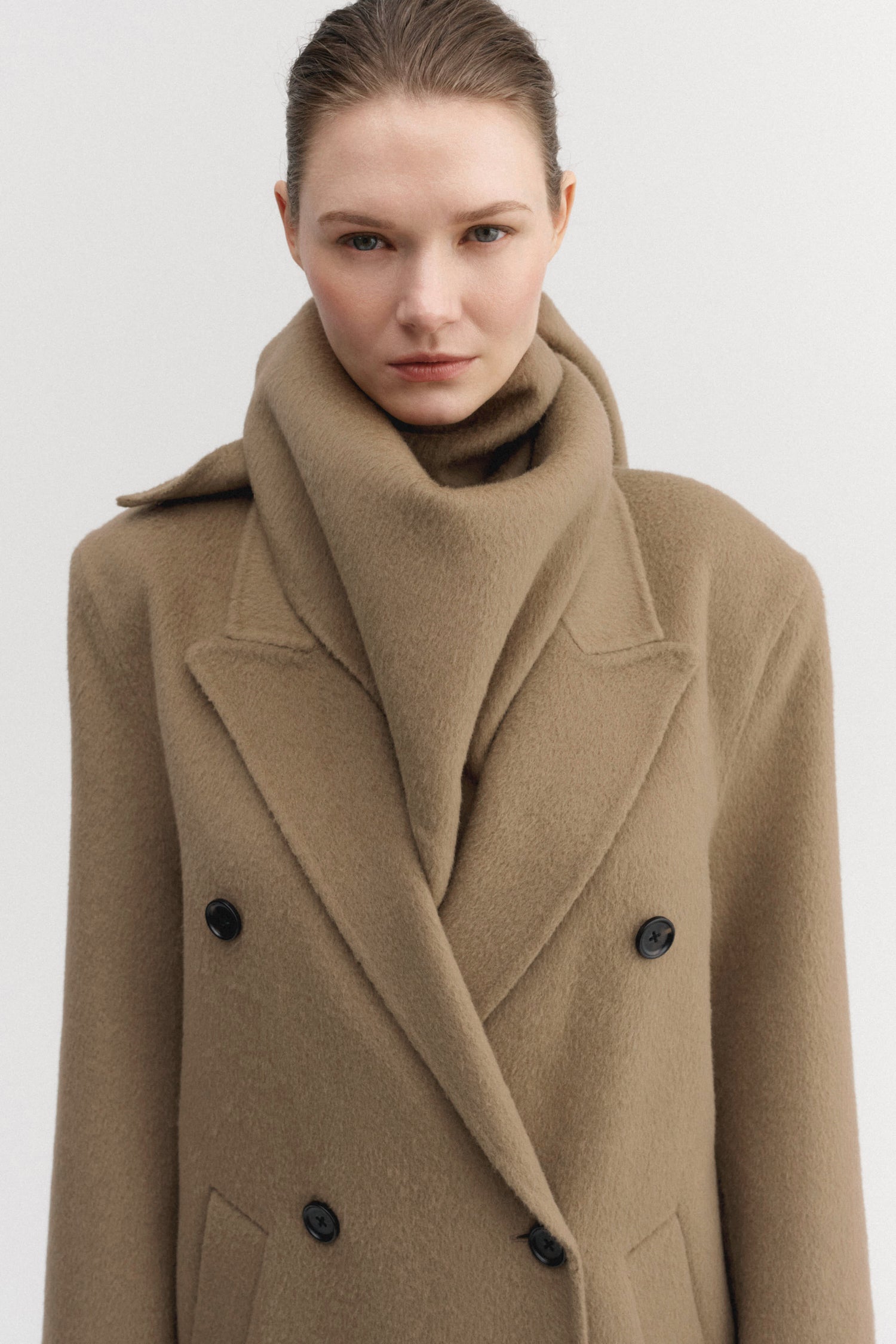 Miley Triangle Scarf, tan