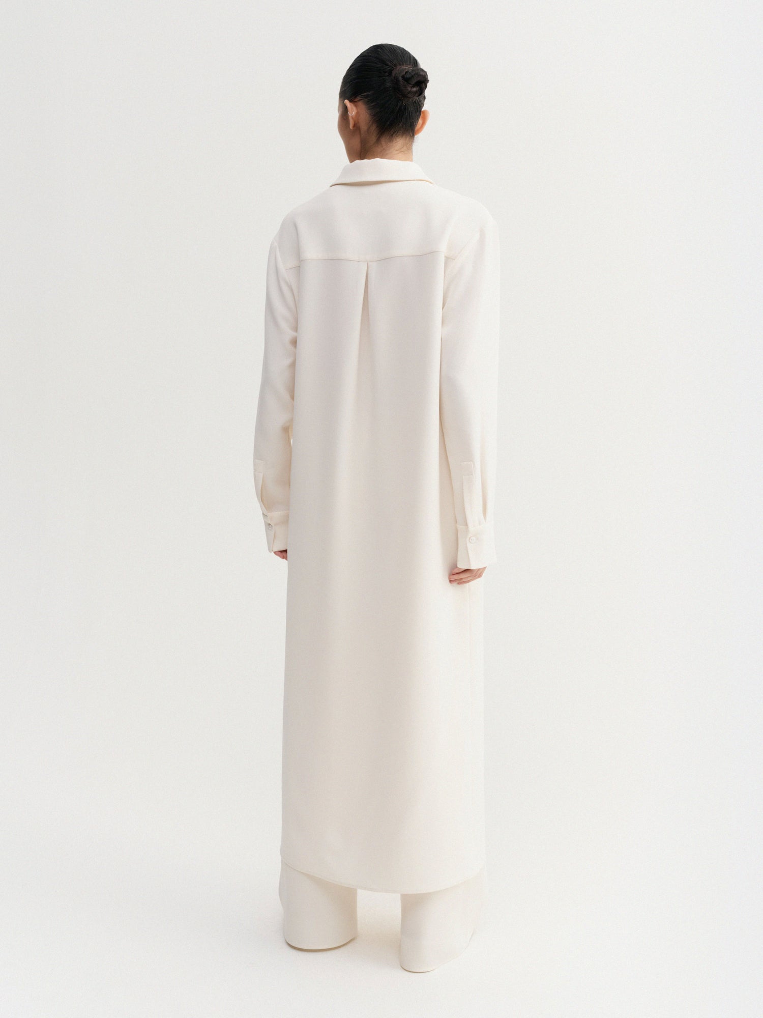 Nile Crepe Dress, cream