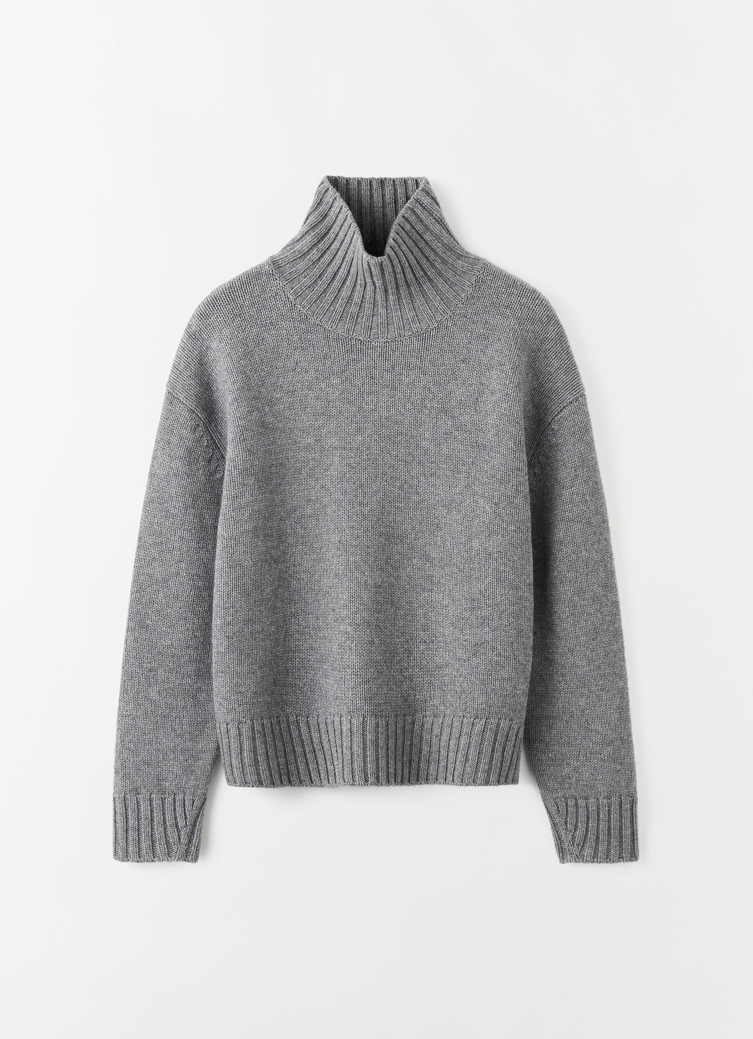 Nola Rollkragenpullover, grau