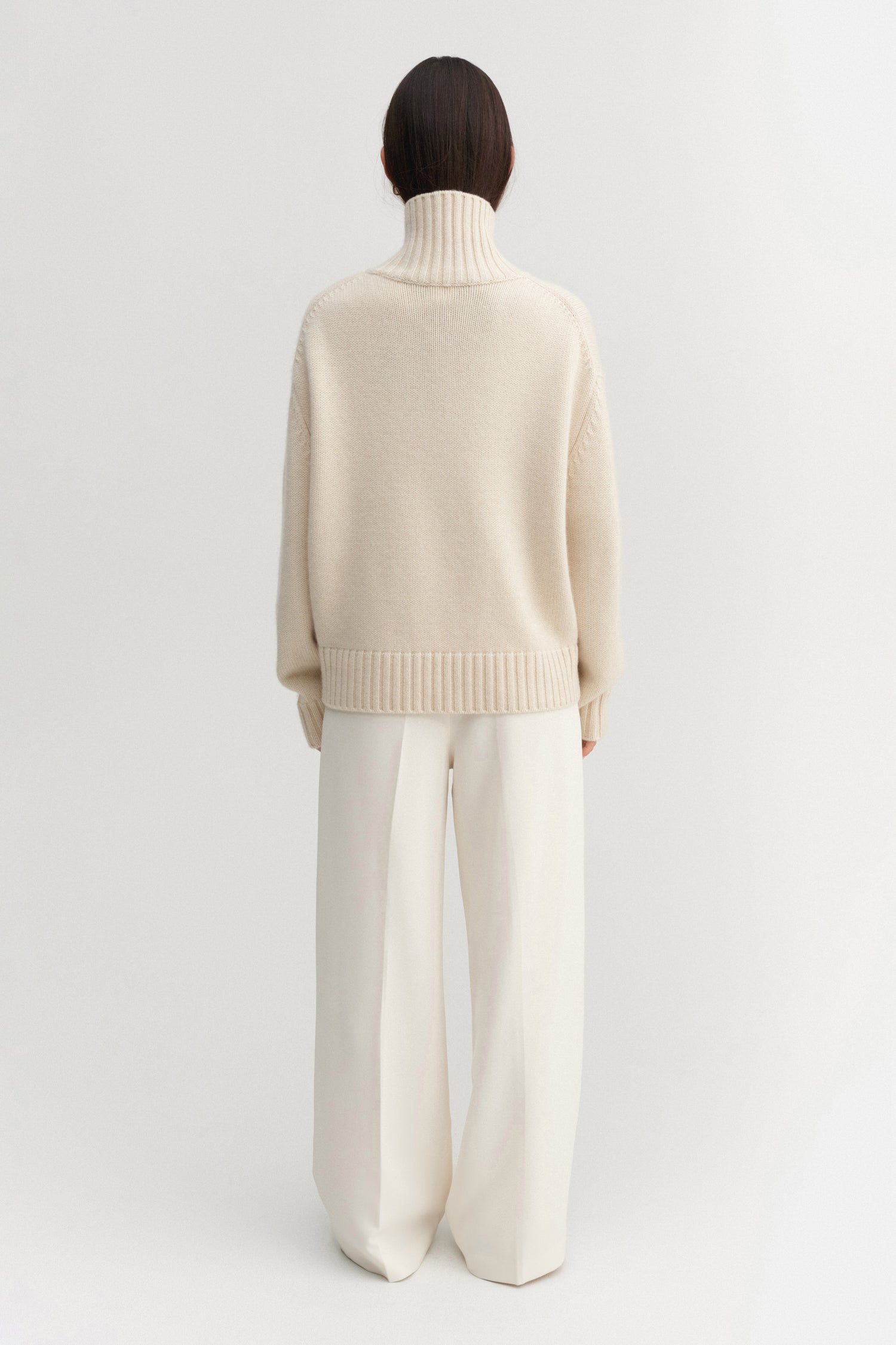 Nola Turtleneck Sweater, vanilla