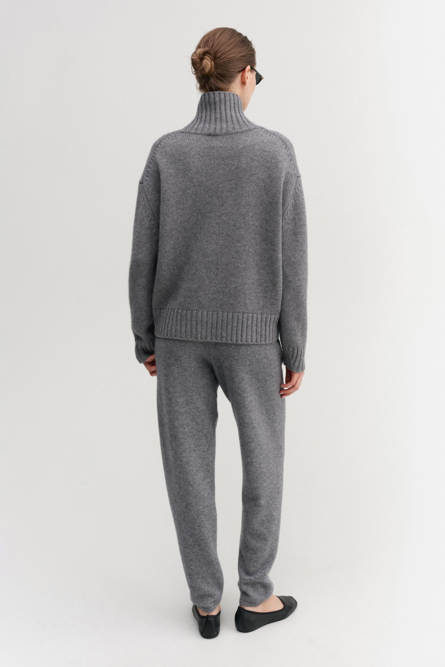 Nola Turtleneck Sweater, grey