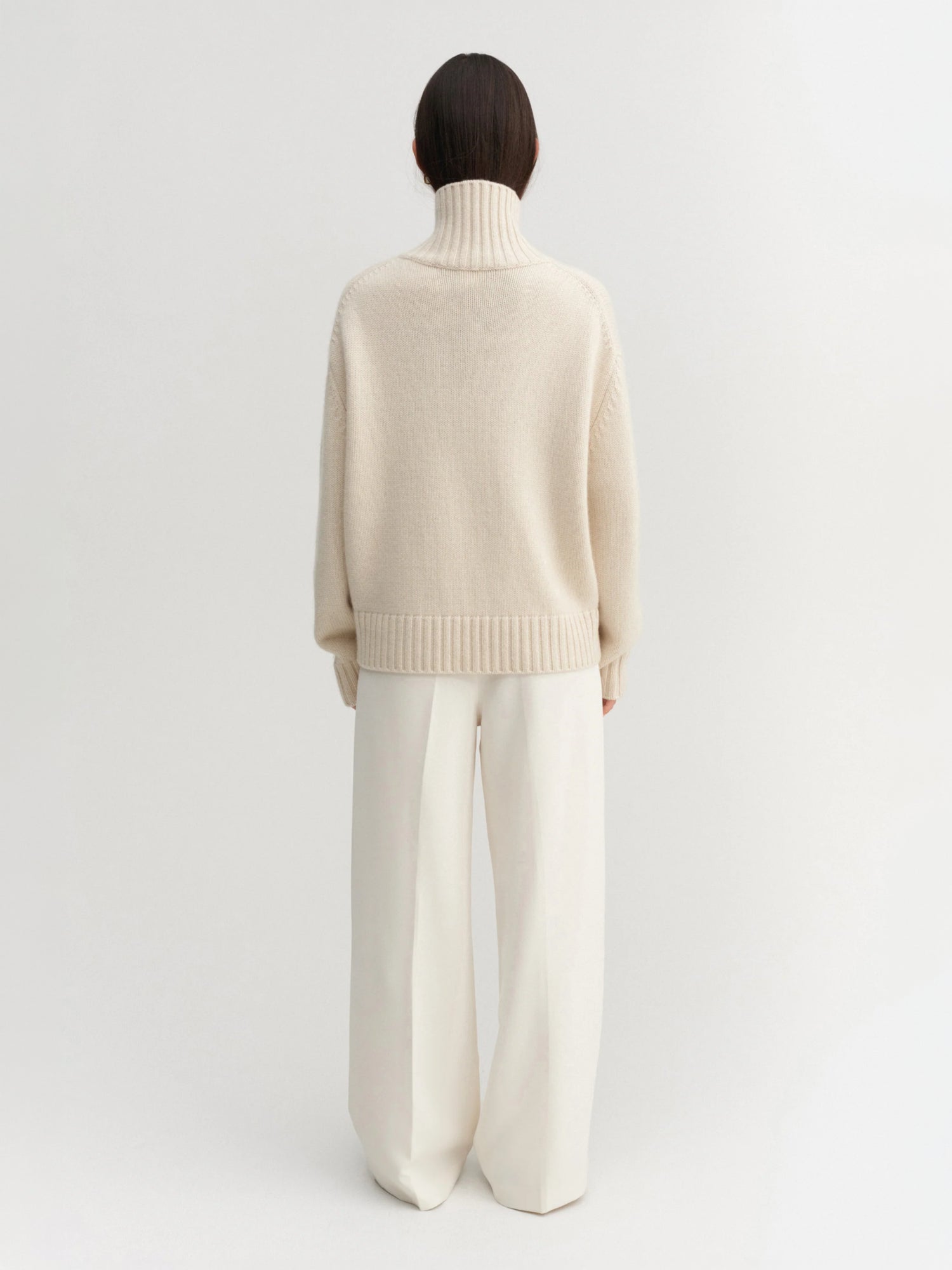 Nola Rollkragenpullover, vanille