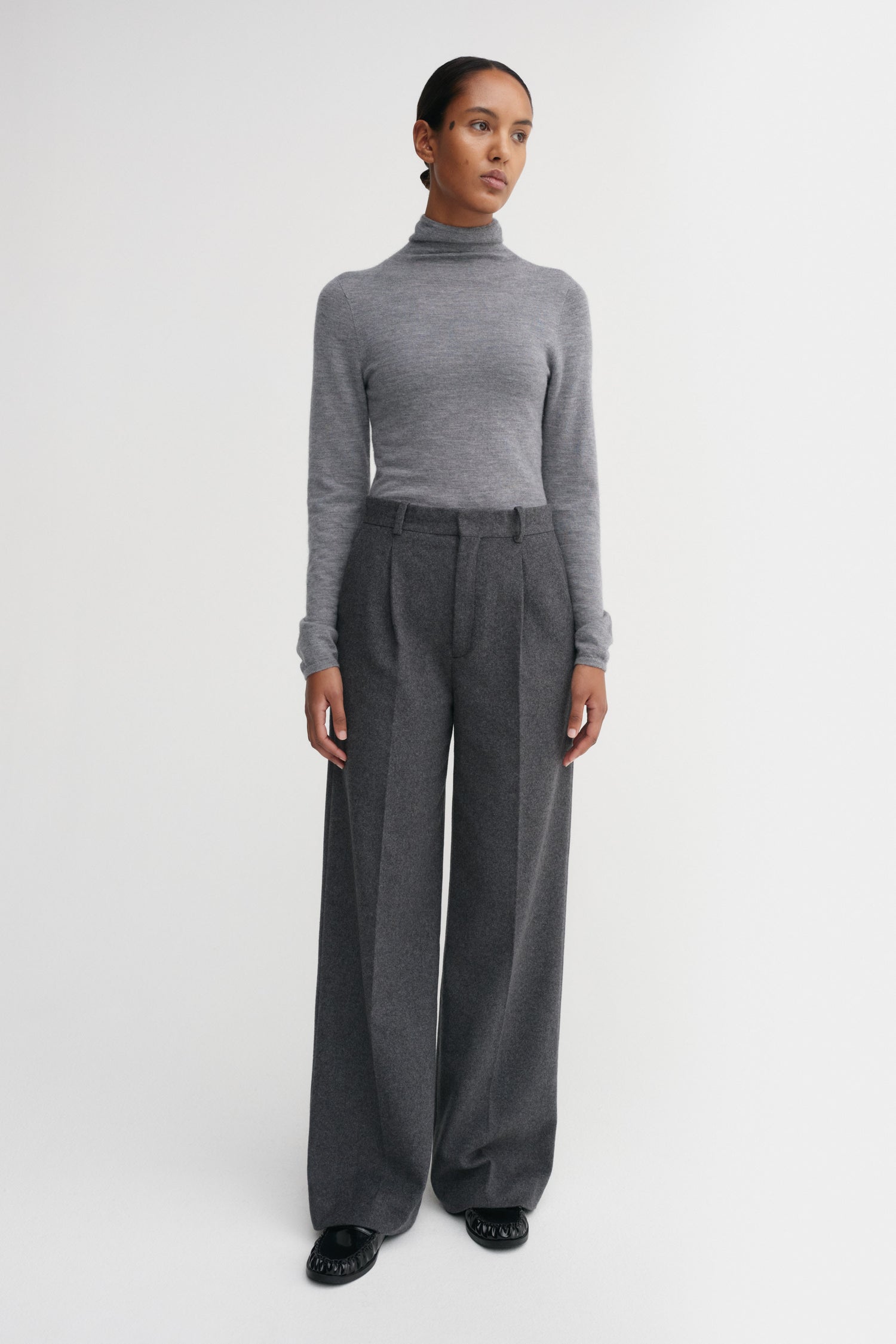 Penny Soft Trousers, dark grey