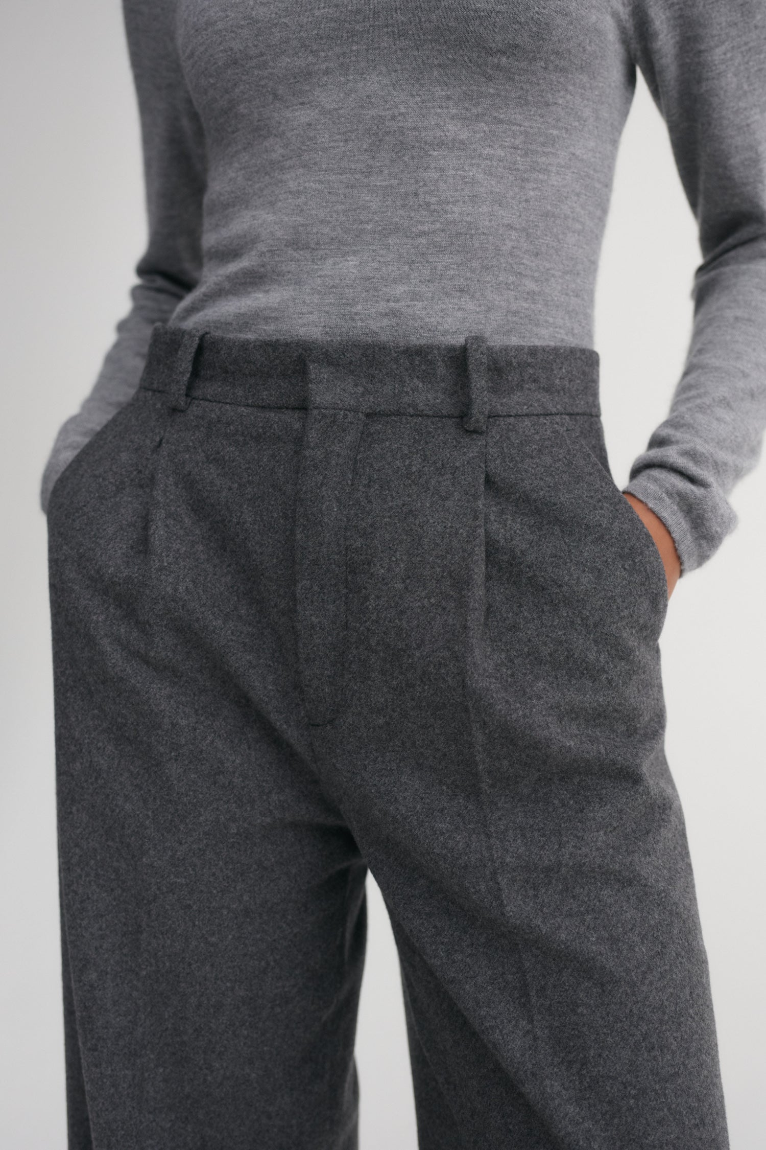 Penny Soft Trousers, dark grey