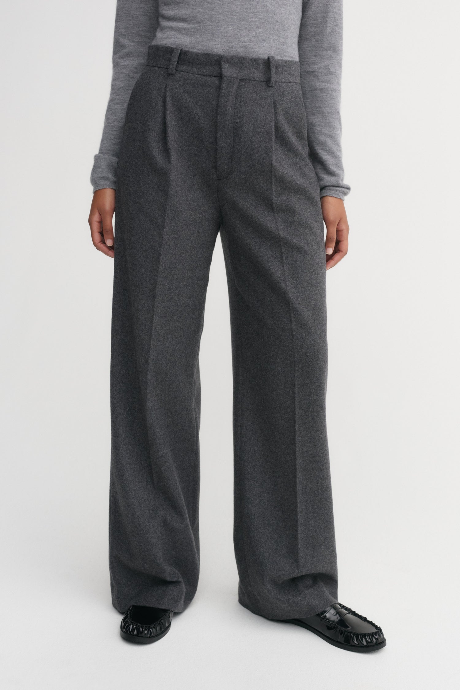 Penny Soft Trousers, dark grey