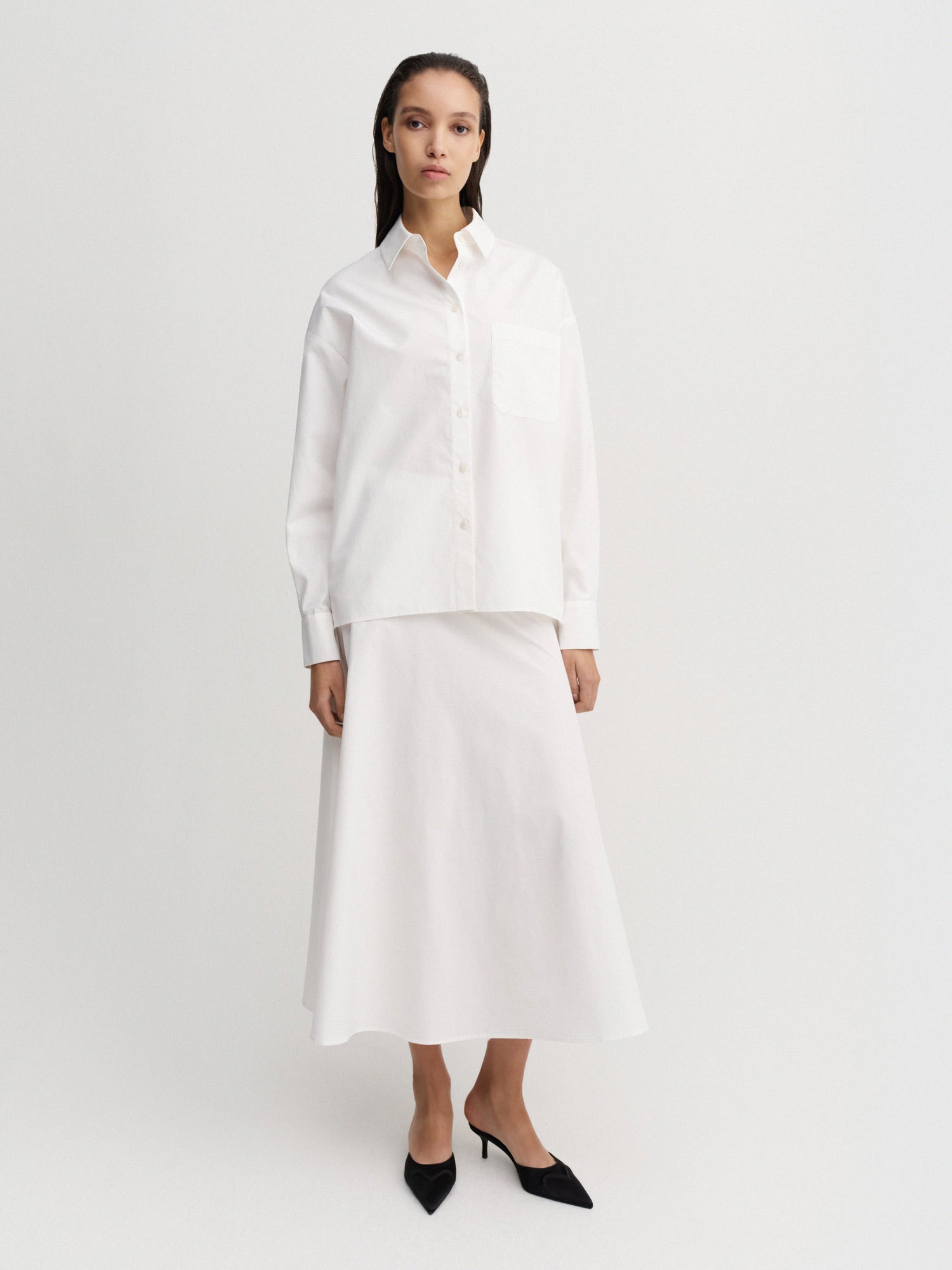 Finn Poplin Shirt, white