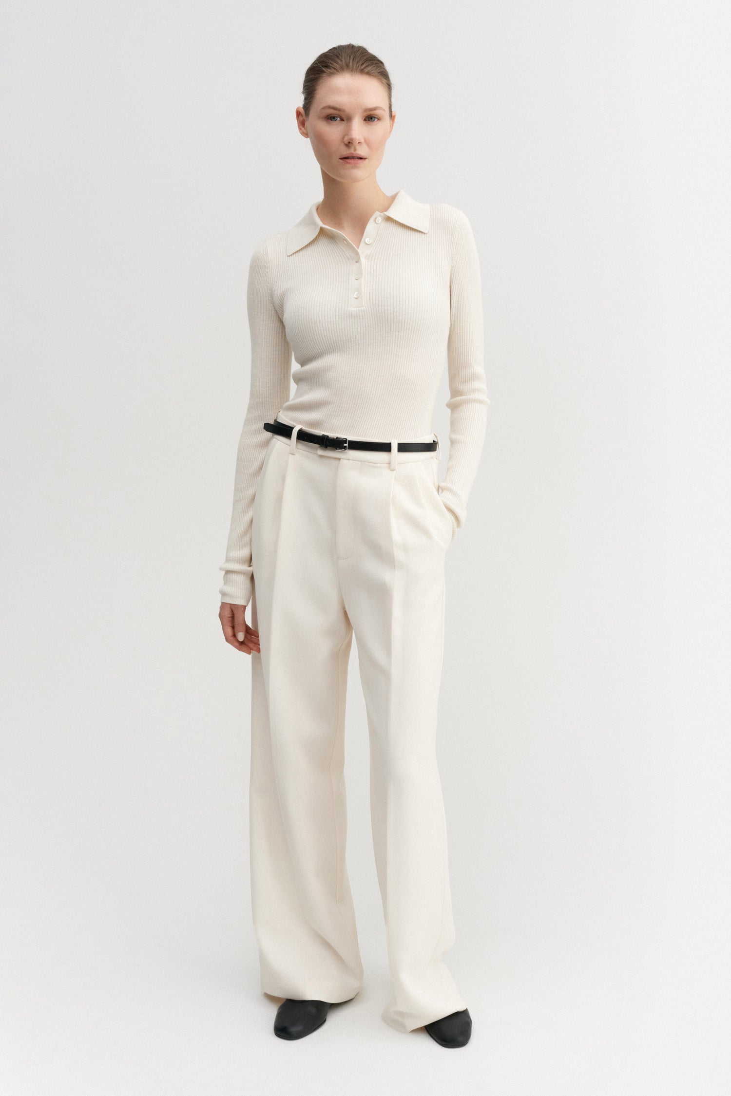 Jules Rib Top, cream