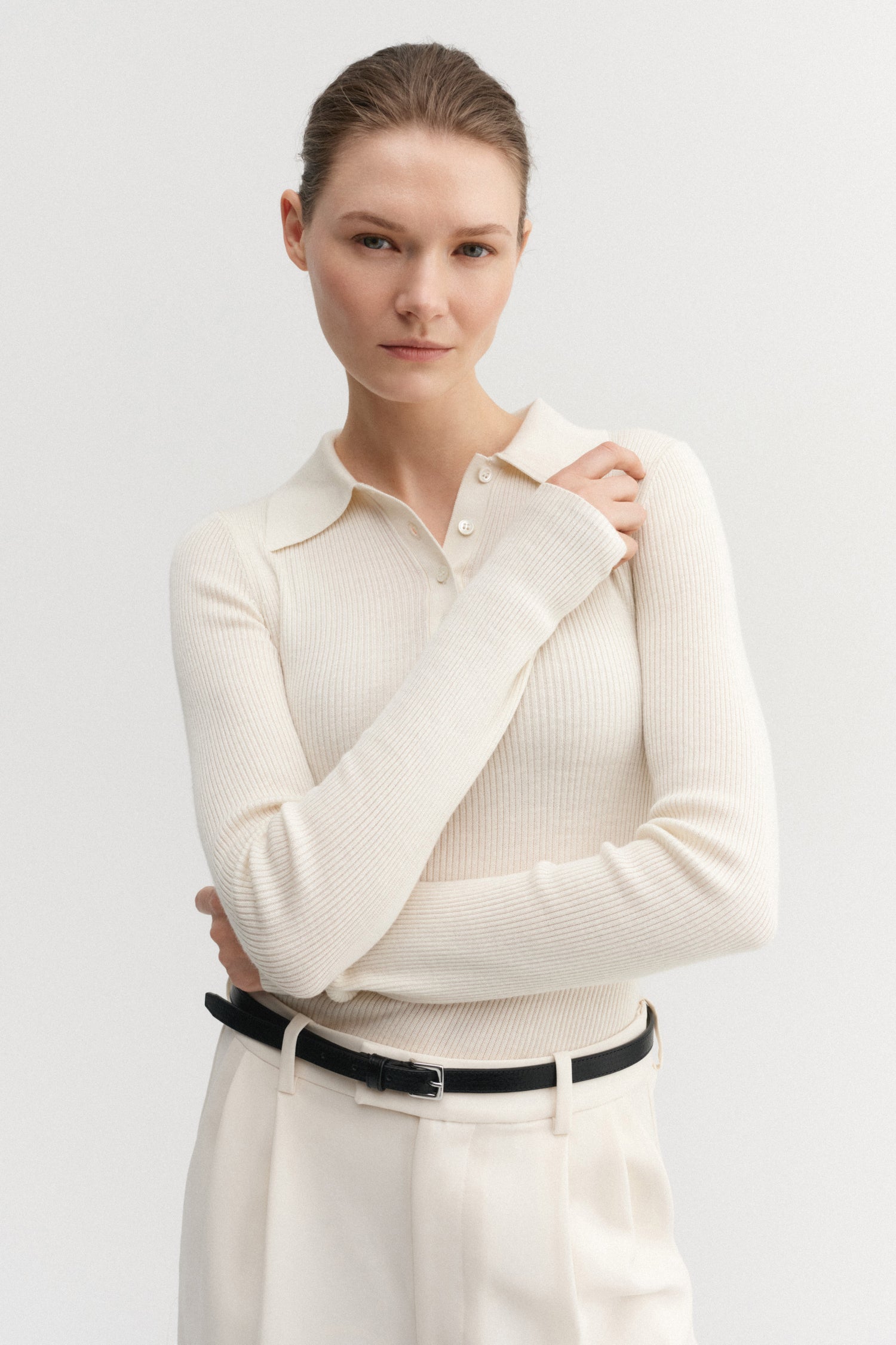 Jules Rib Top, cream