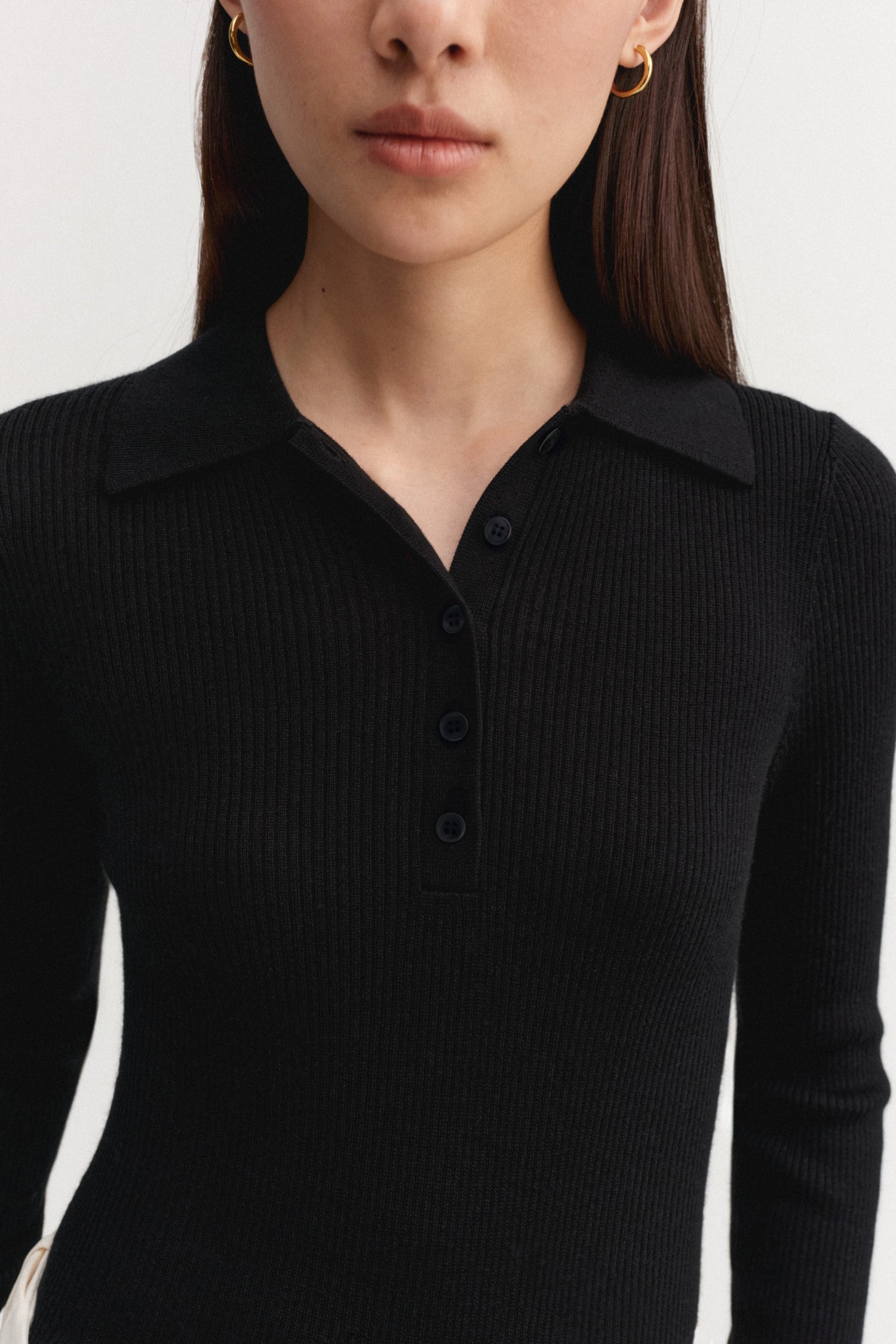 Jules Rib Top, black