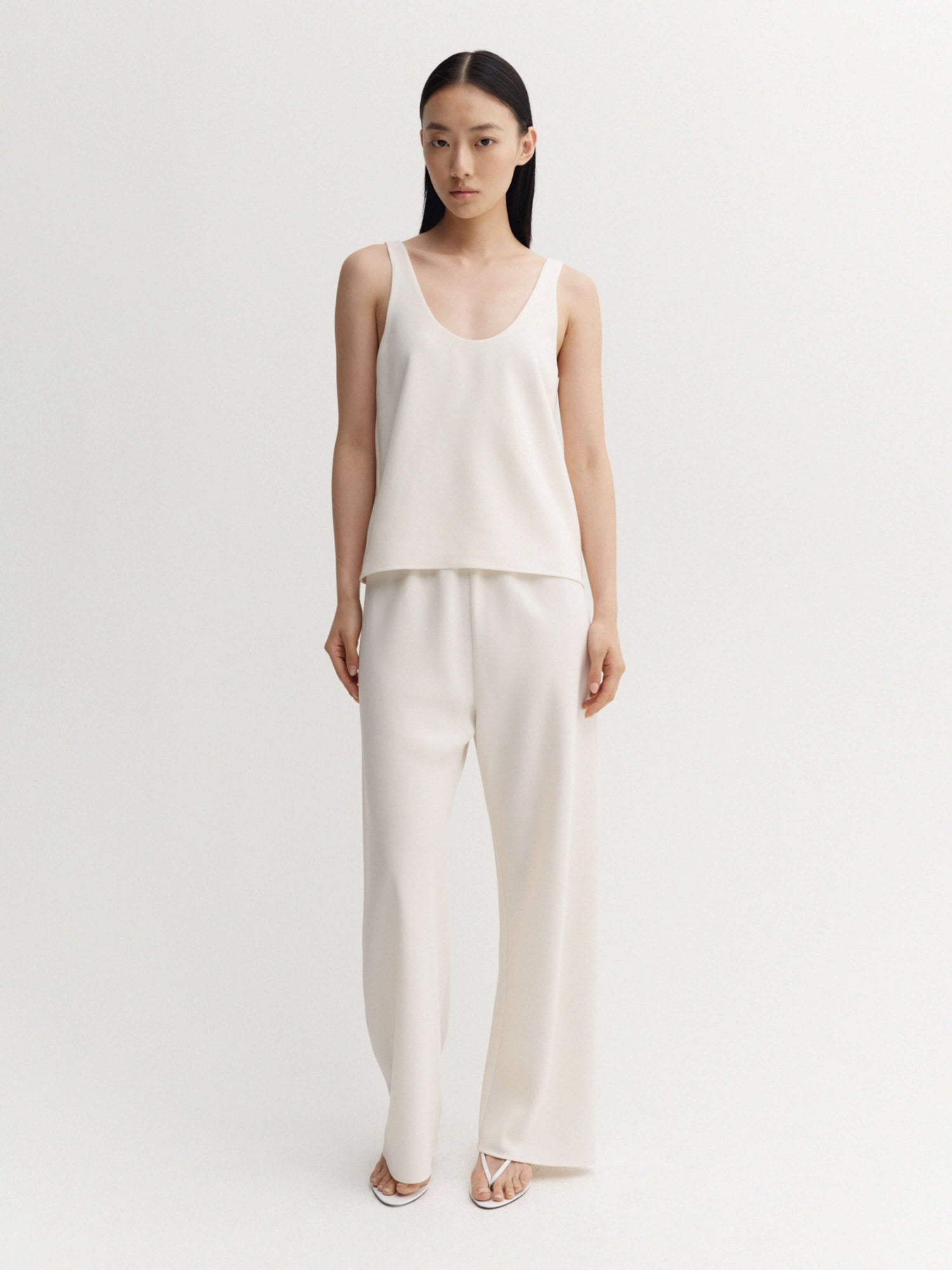 Romy Krepp-Top, creme