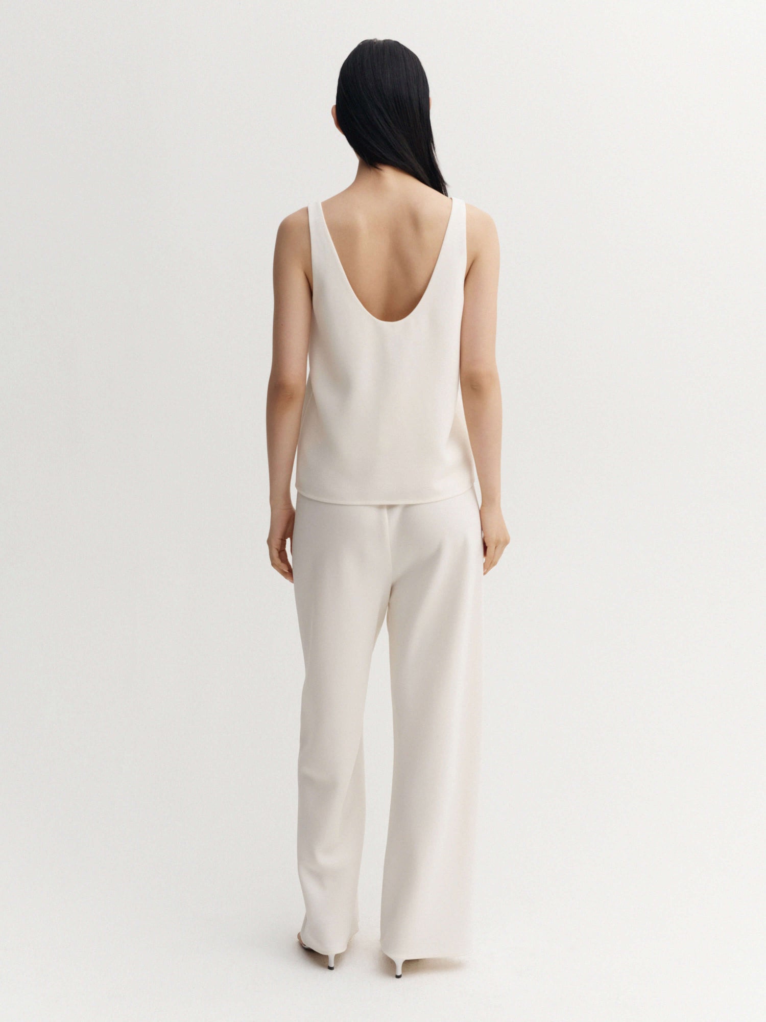 Romy Krepp-Top, creme
