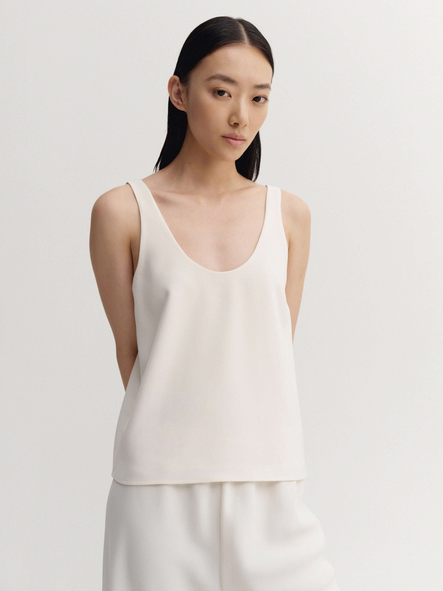 Romy Krepp-Top, creme