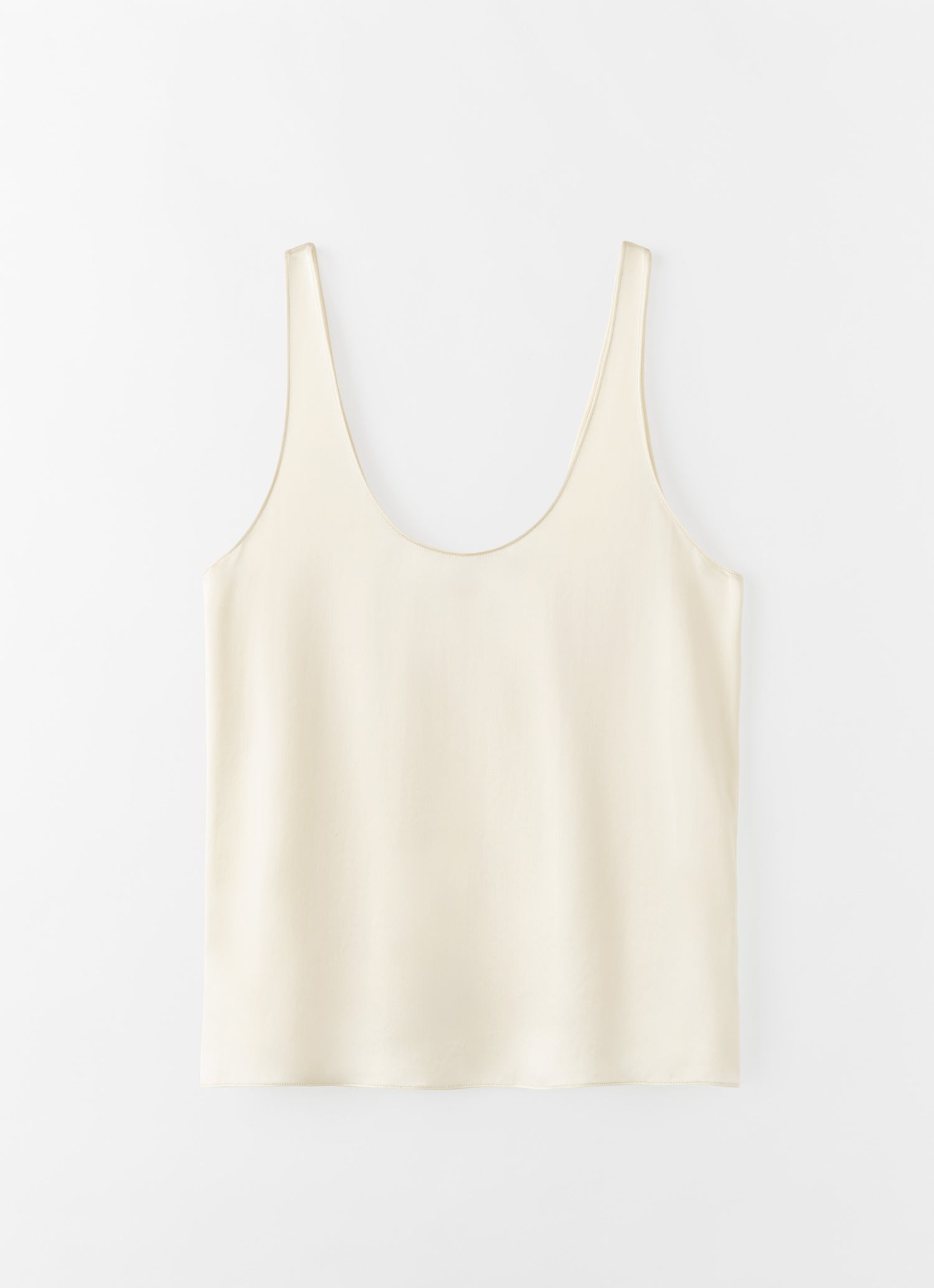 Romy Satin Top, vanilla