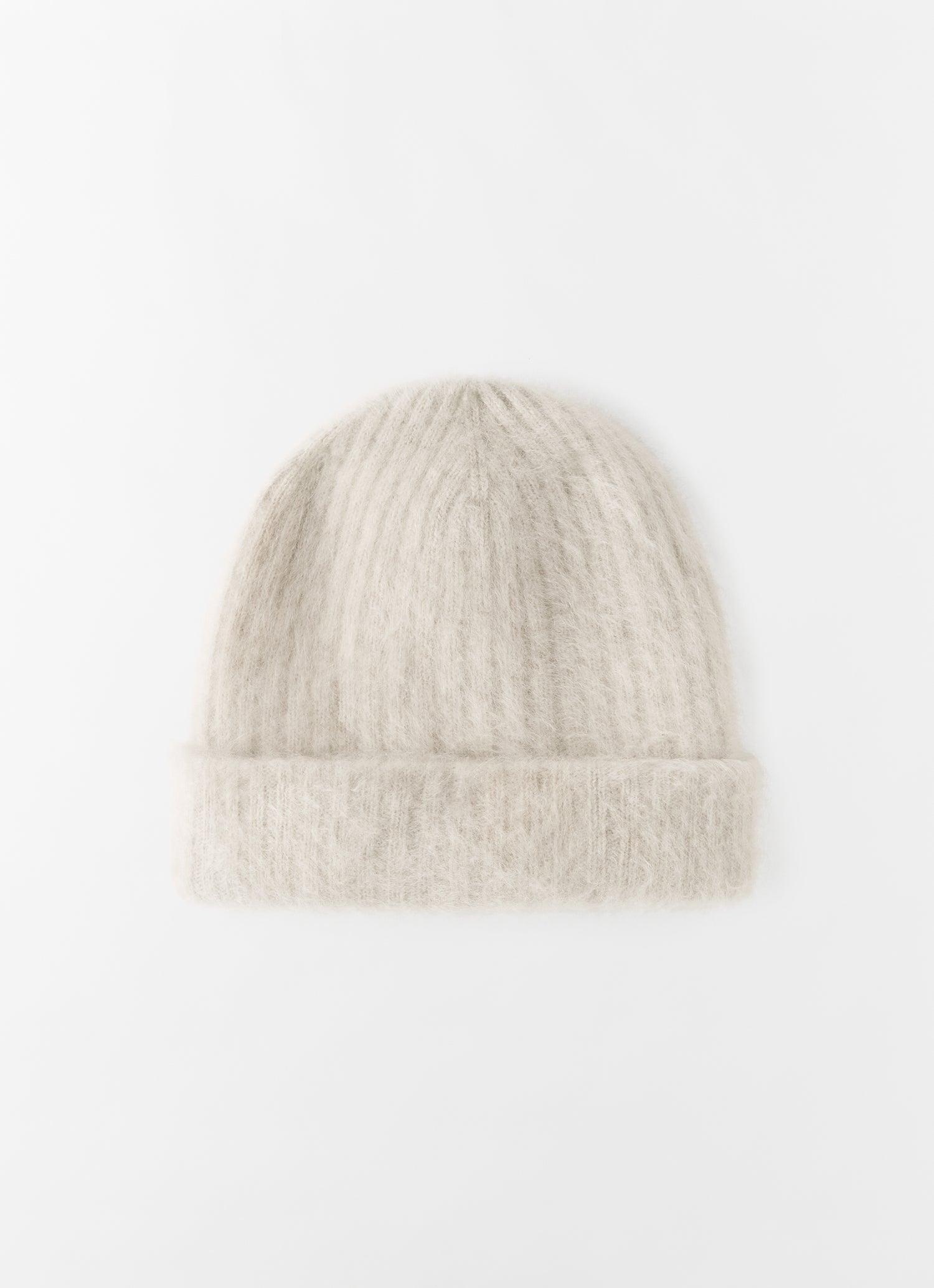 Roe Brushed Cashmere Beanie, taupe