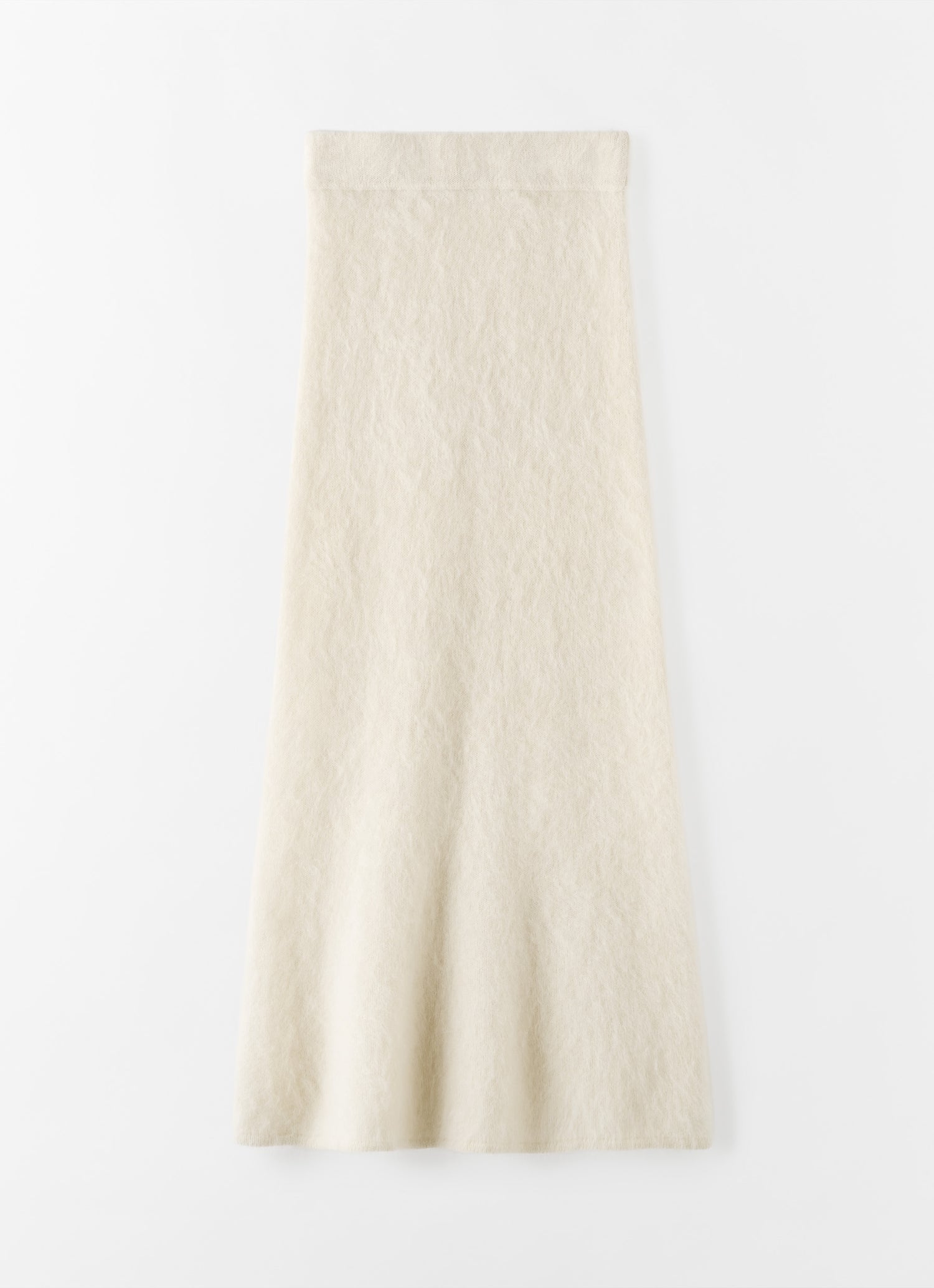 Umi Brushed Cashmere Skirt, cream