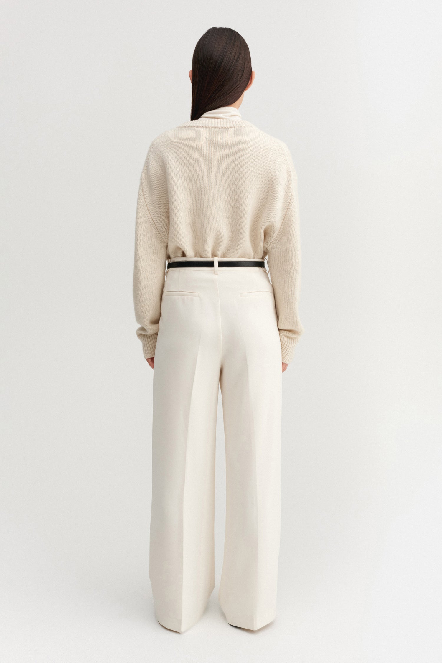 Yara Pullover mit V-Ausschnitt, vanille