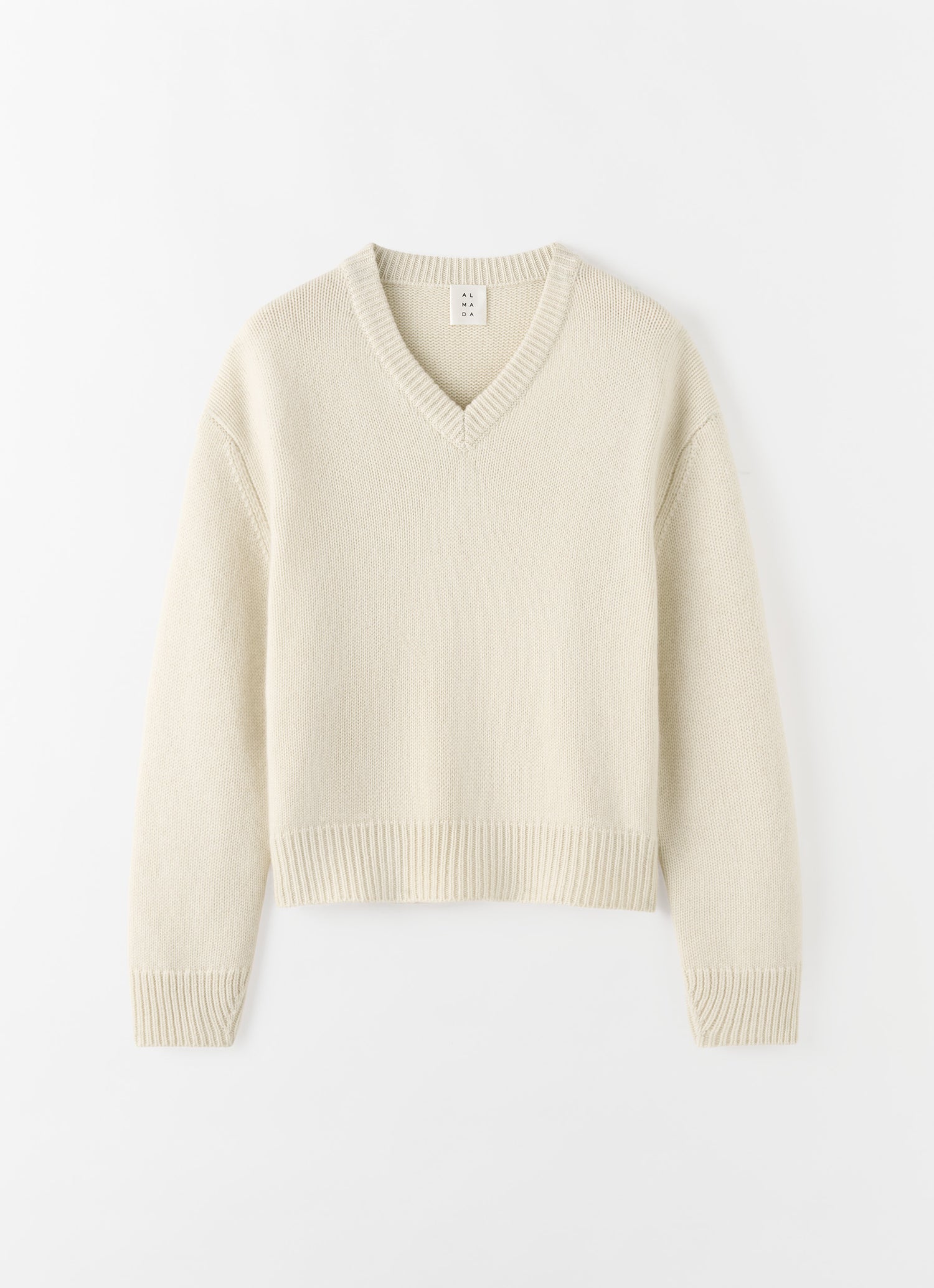 Yara Pullover mit V-Ausschnitt, vanille