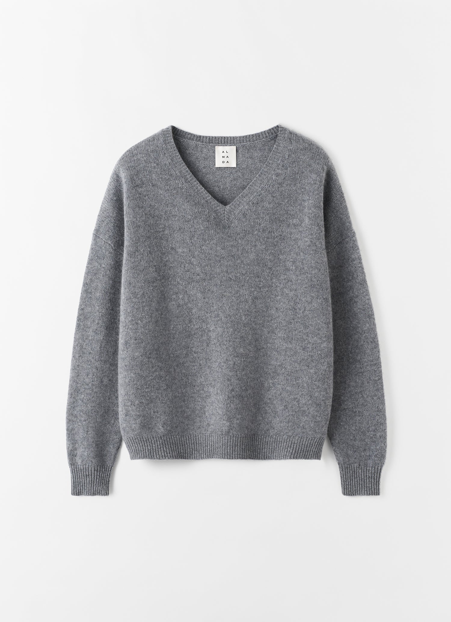 Zaya V-neck Sweater, grey