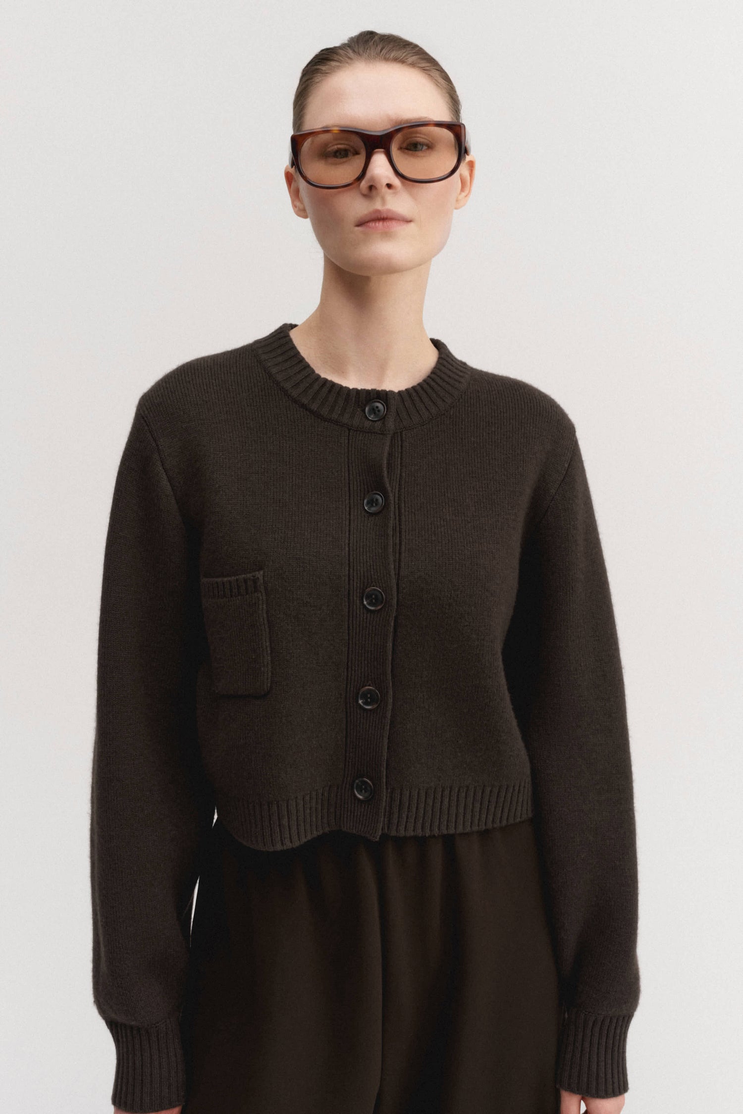 Zozo Strickjacke, schokolade