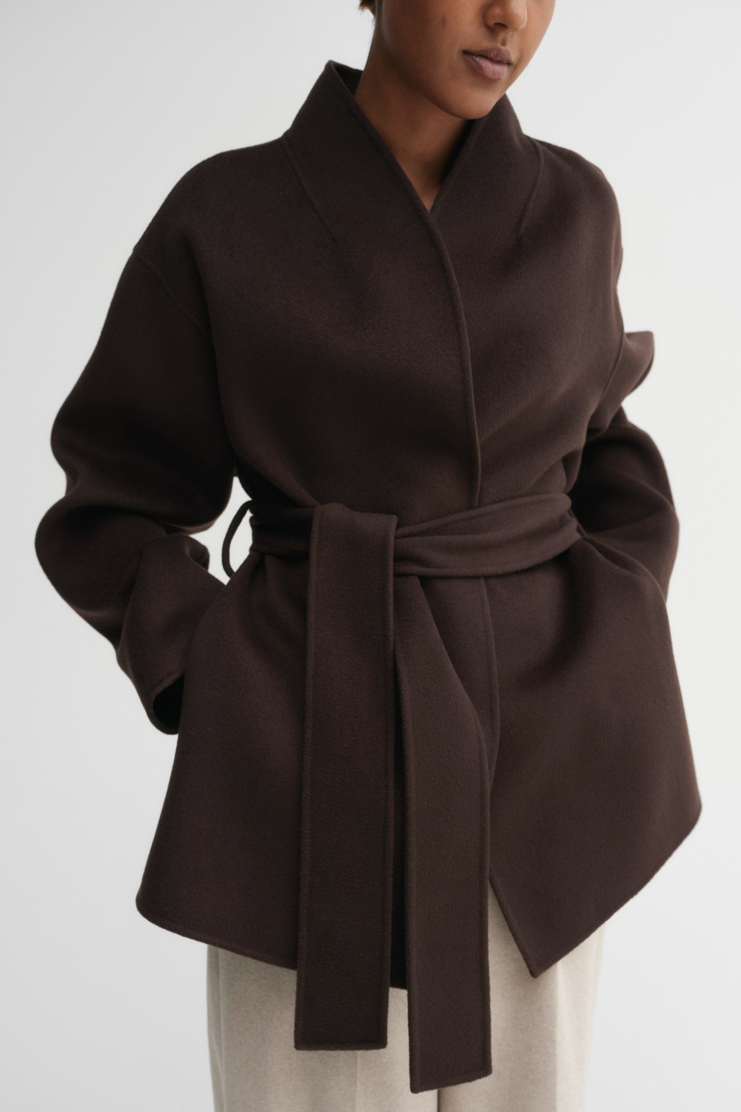 Noorie Doublé Coat, chocolate