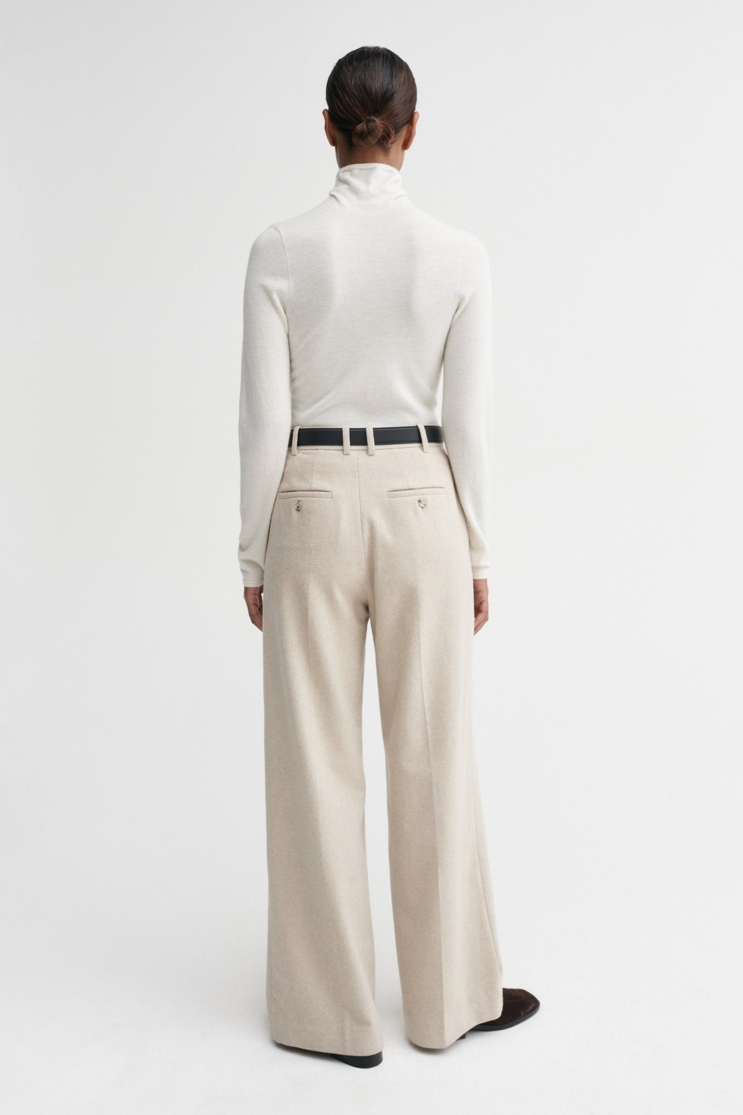 Farra Turtleneck Top, cream