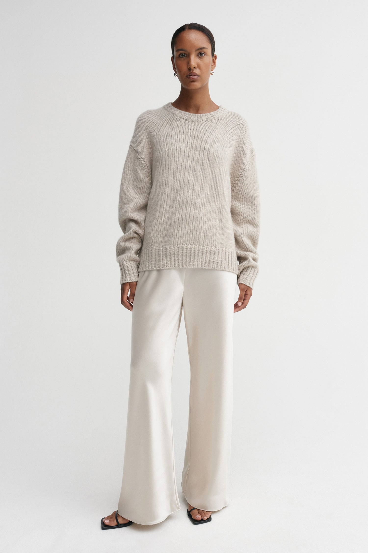 Cru Crewneck Sweater, taupe
