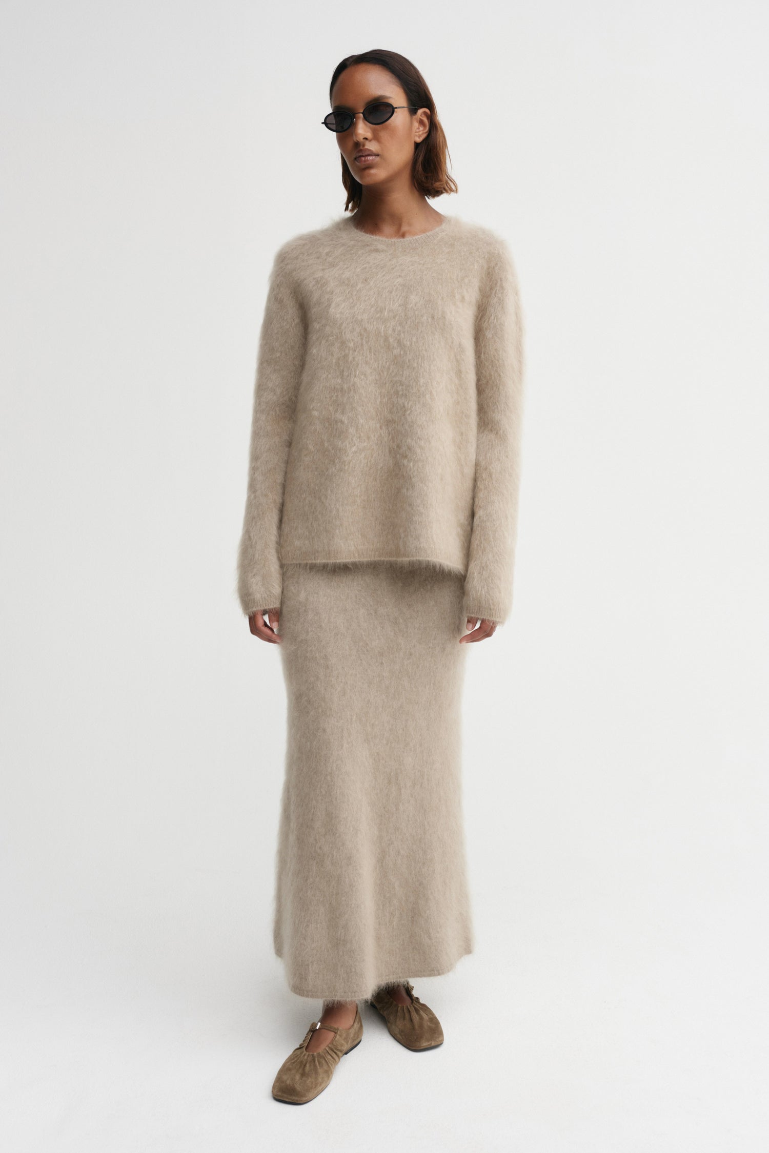 Floy Cashmere Sweater, nougat